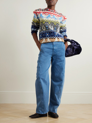 Stella McCartney Intarsia-knit wool sweater