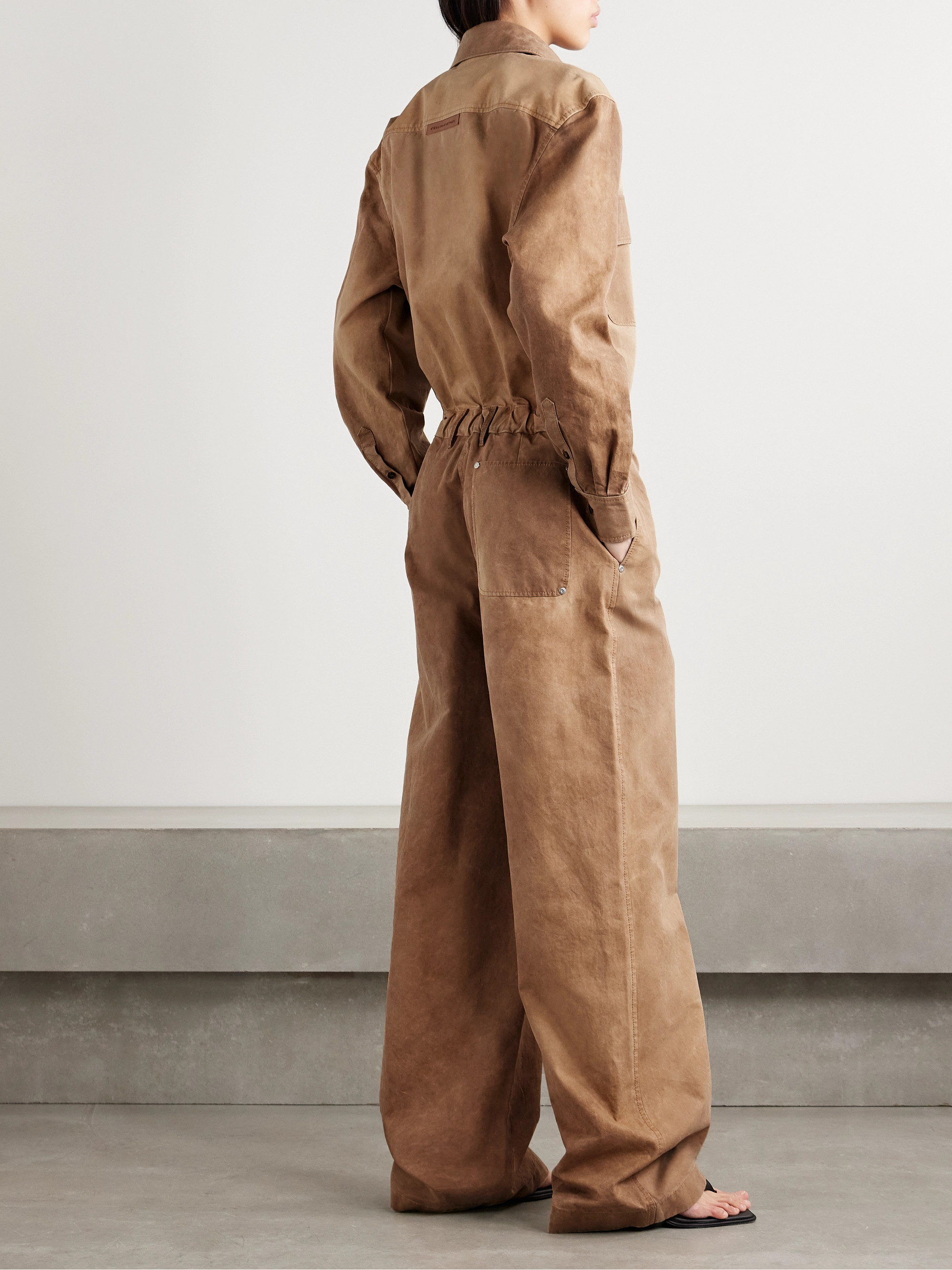 Stella McCartney Washed organic cotton-canvas jumpsuit thumbnail