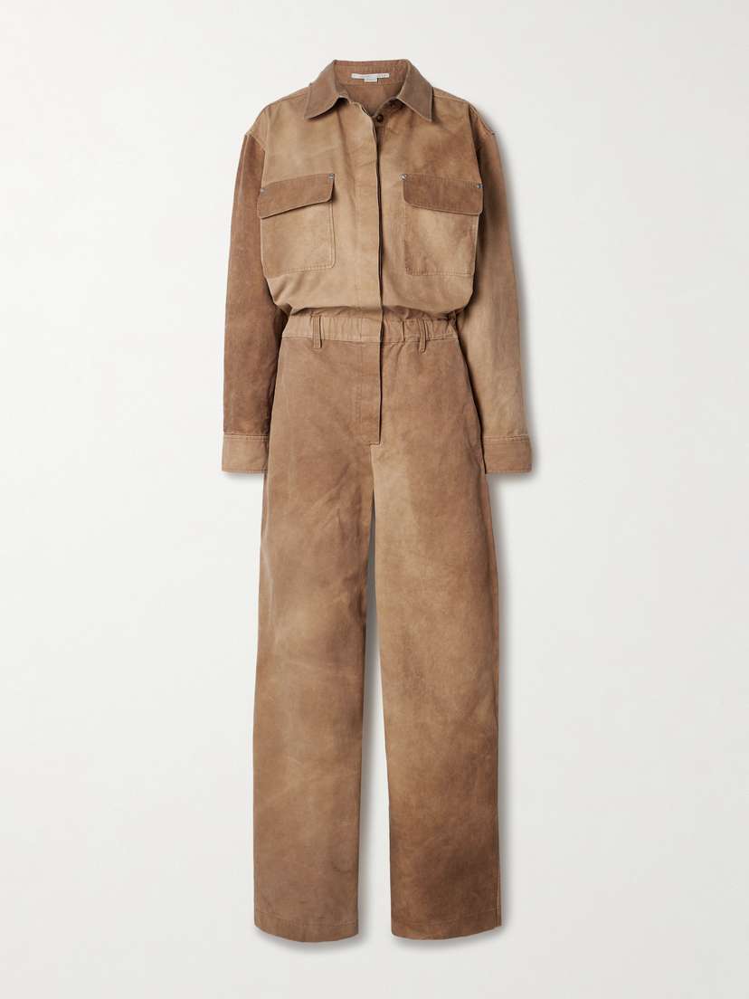 Stella McCartney Washed Organic Cotton-canvas Jumpsuit