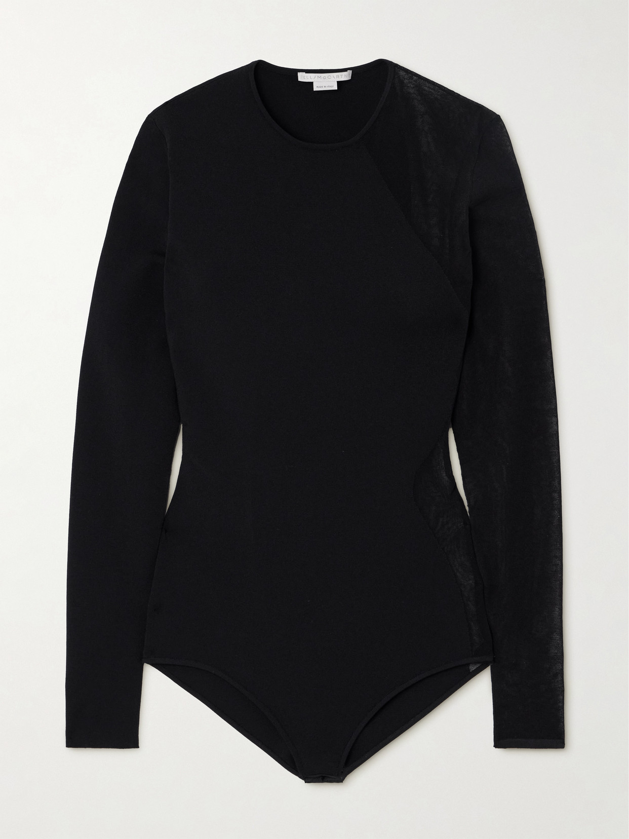 Stella Mccartney Miracle Stretch-knit And Cotton-blend Bodysuit In Unknown