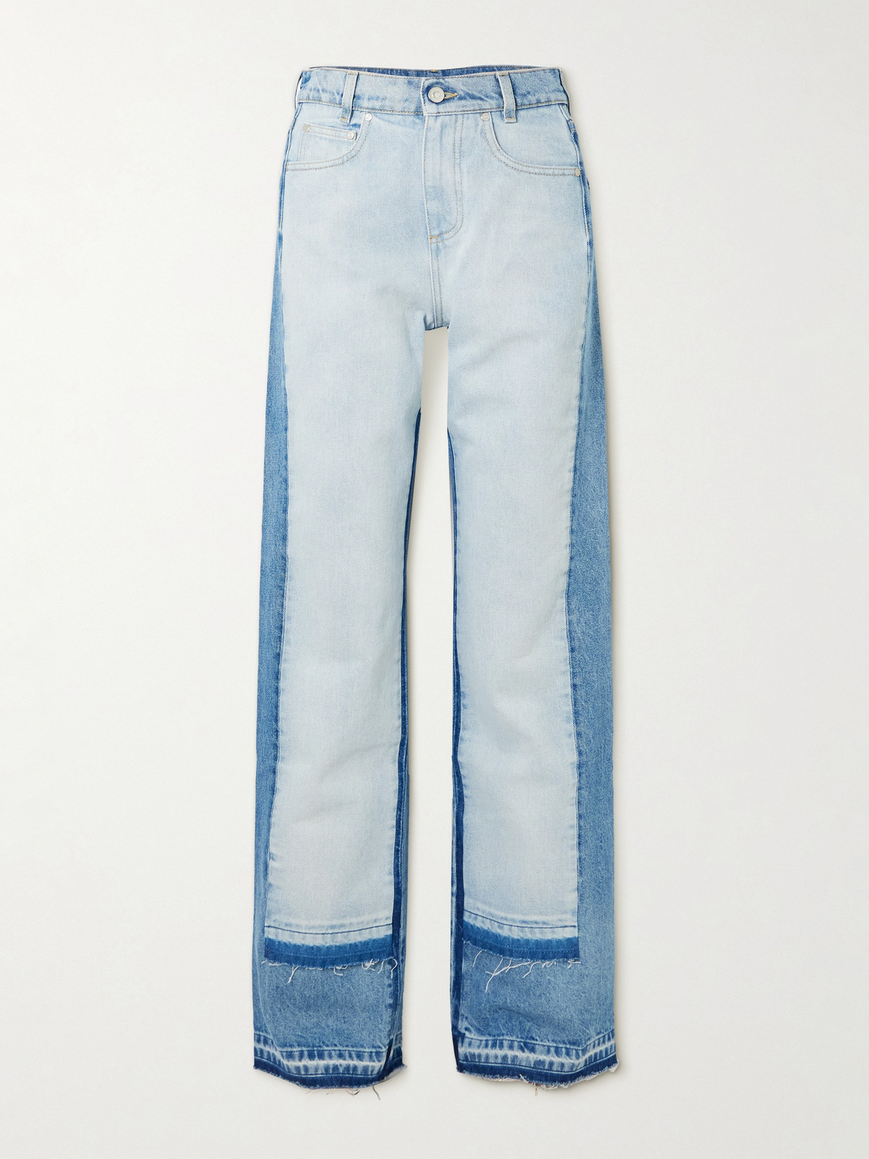Stella Mccartney Light Blue Layered Jeans In Blue