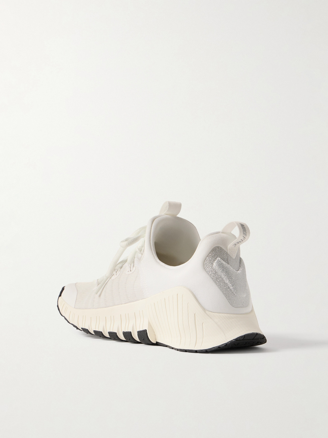 Nike Free Metcon 6 Prm Metallic Mesh Sneakers In White