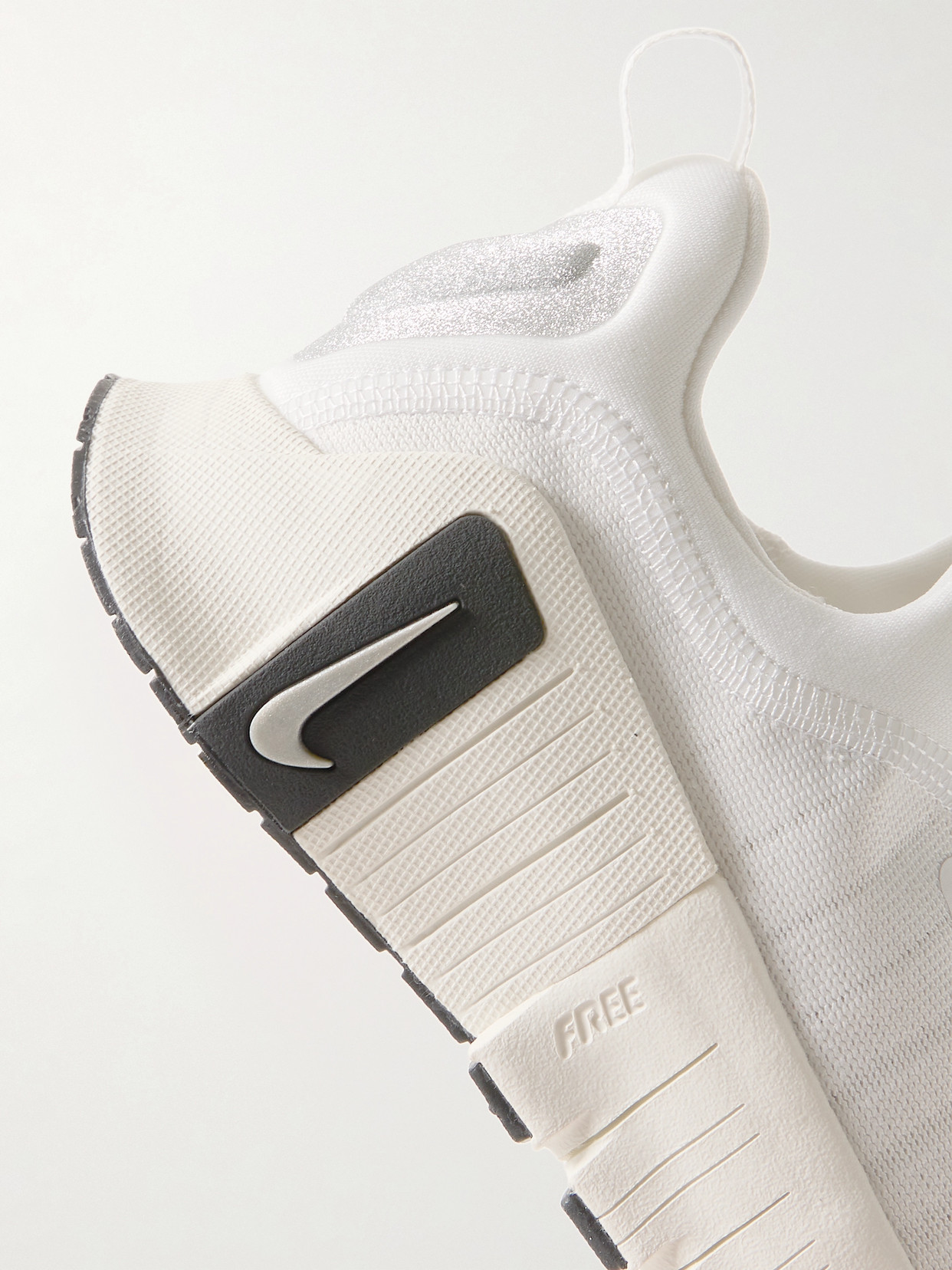Nike Free Metcon 6 Prm Metallic Mesh Sneakers In White