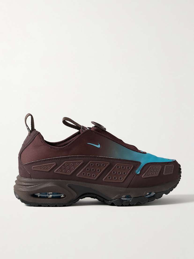 Nike Air Max Sndr Nubuck And Rubber-trimmed Scuba Sneakers