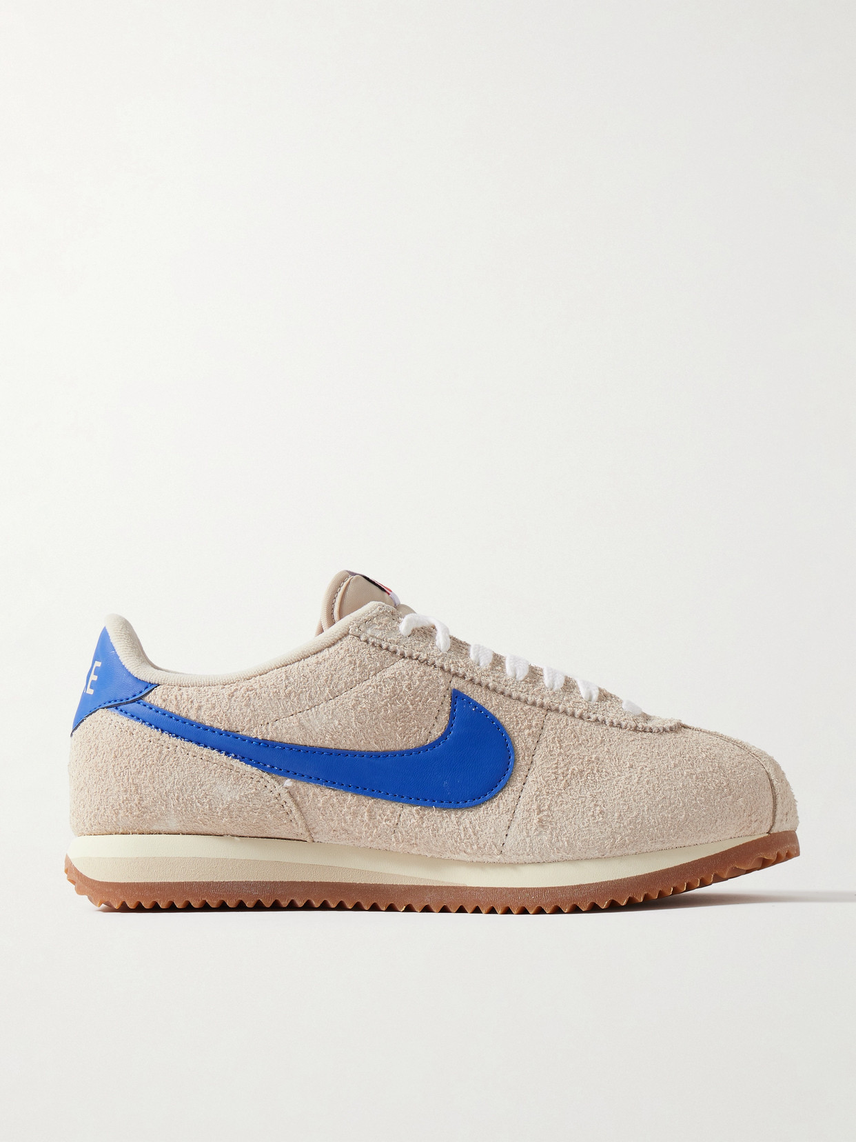 Nike - Cortez Vintage Leather-trimmed Brushed-suede Sneakers - Beige