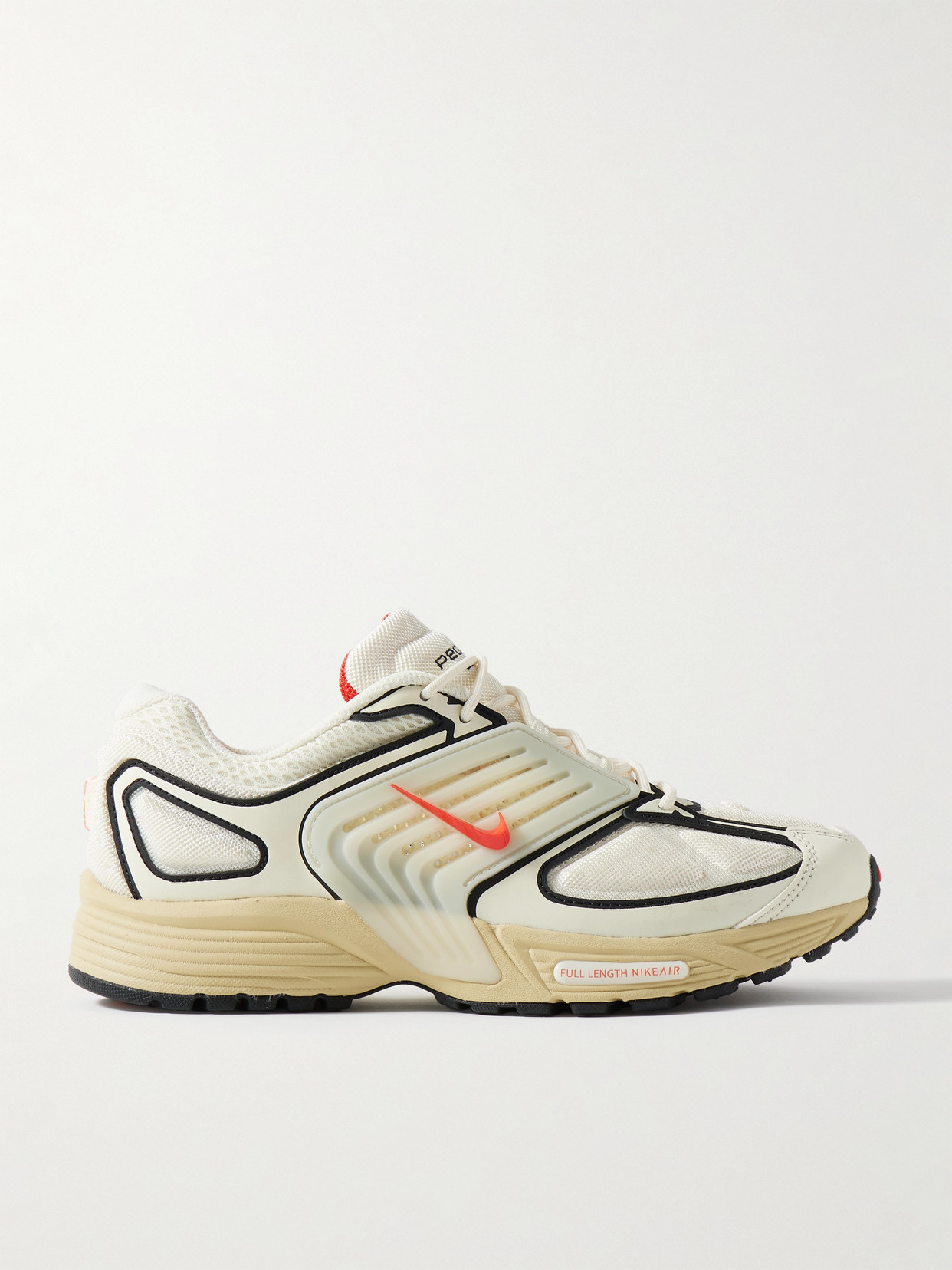 Nike - Air Pegasus Wave Mesh, Faux Leather And Rubber Sneakers - Cream