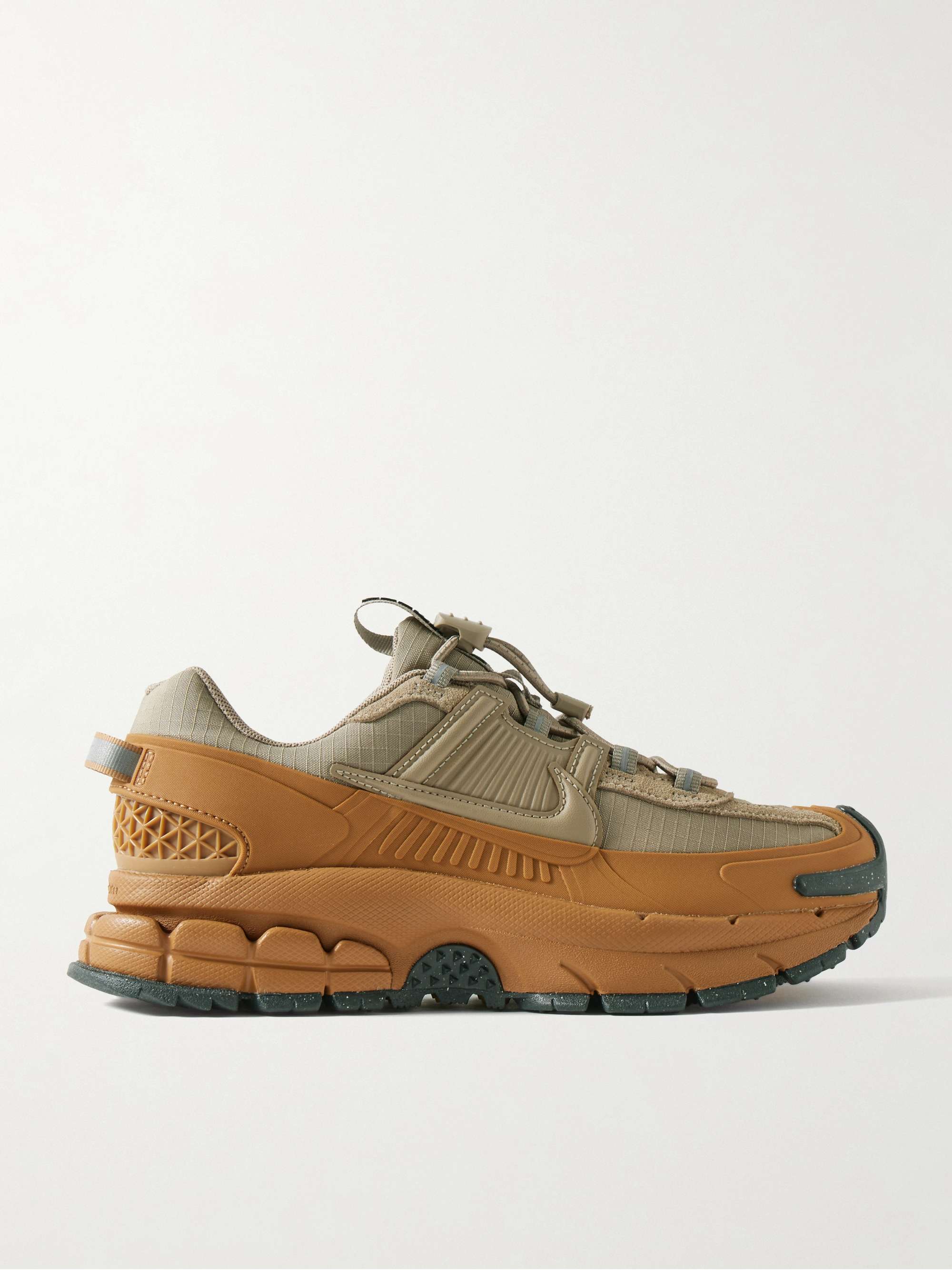 NIKE Zoom Vomero Roam leather and suede trimmed rubber and ripstop sneakers NET A PORTER