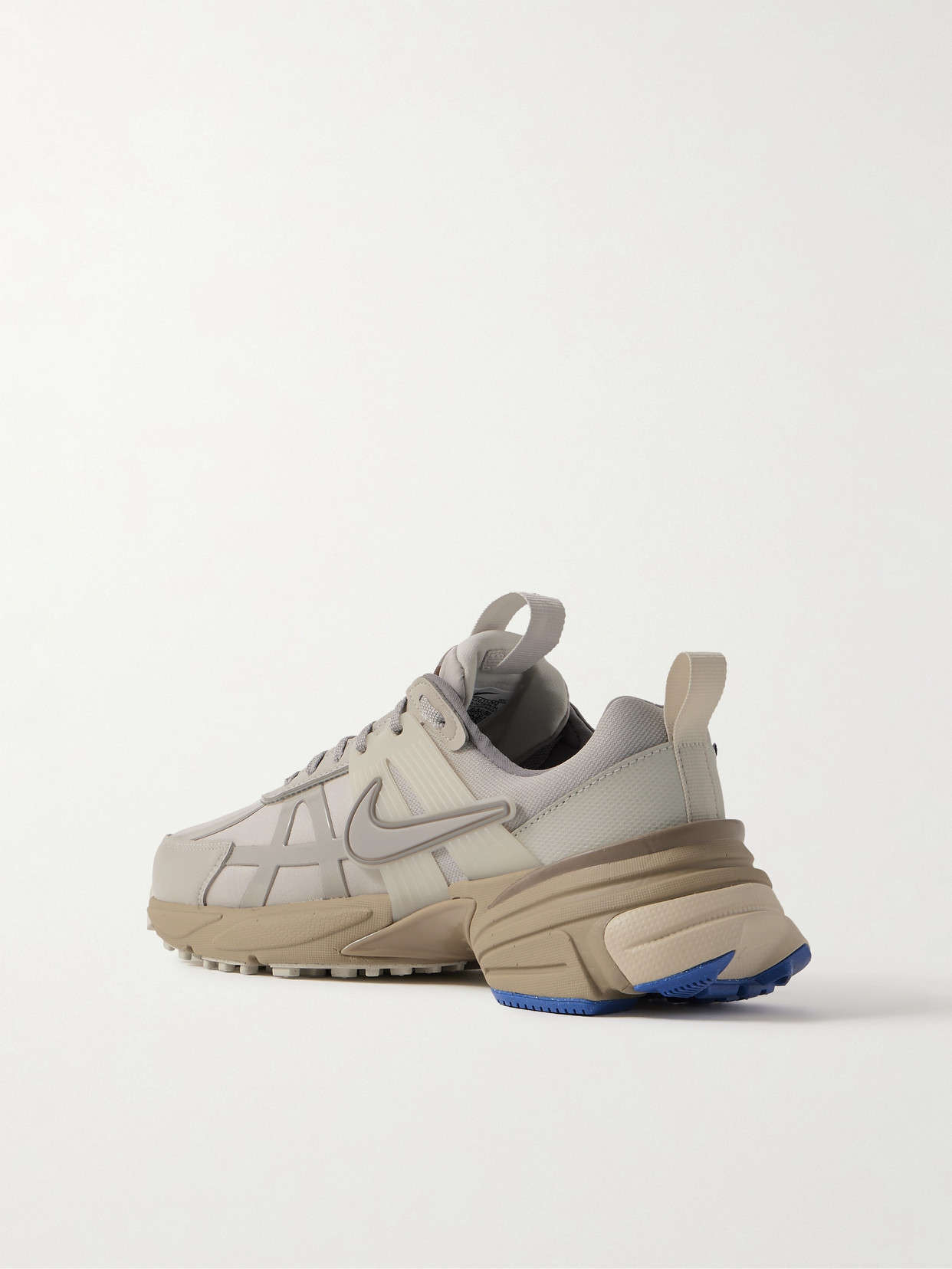 NIKE V2K RUN RUBBER AND LEATHER-TRIMMED GORE-TEX SNEAKERS