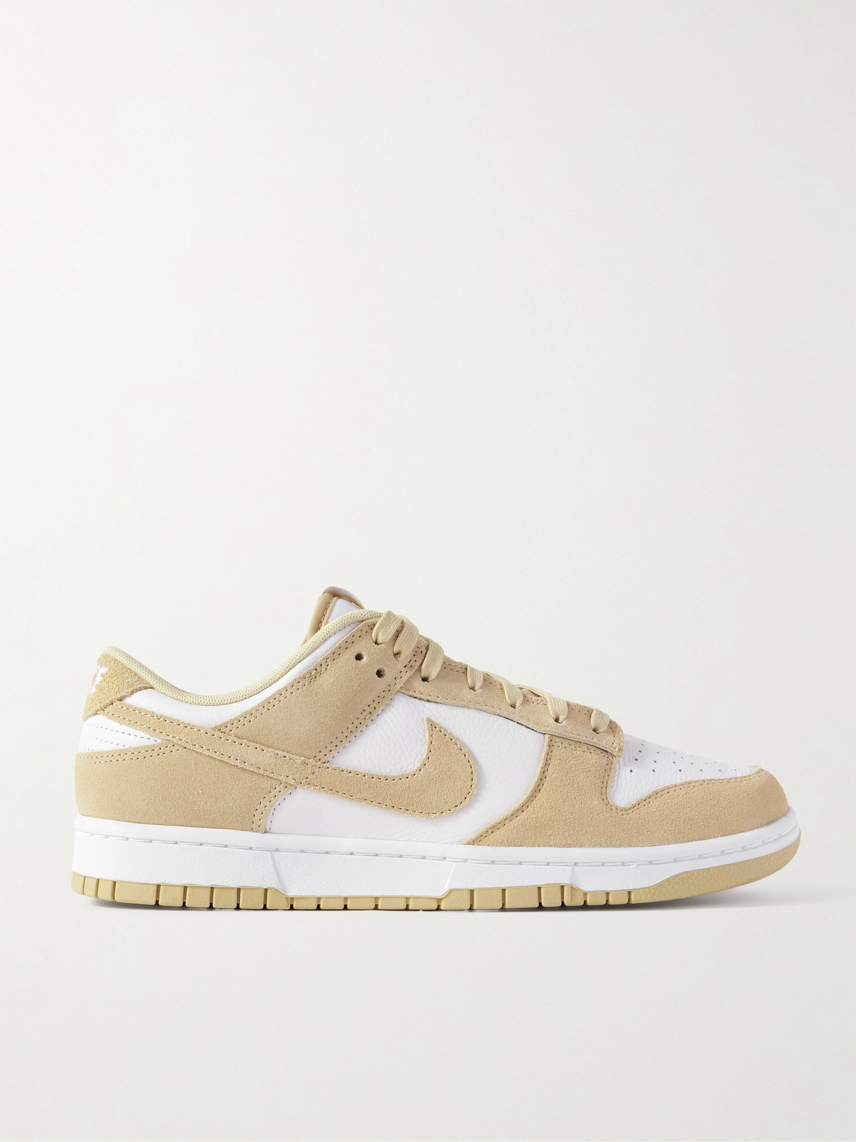 Nike - Dunk Low Leather And Suede Sneakers - Cream