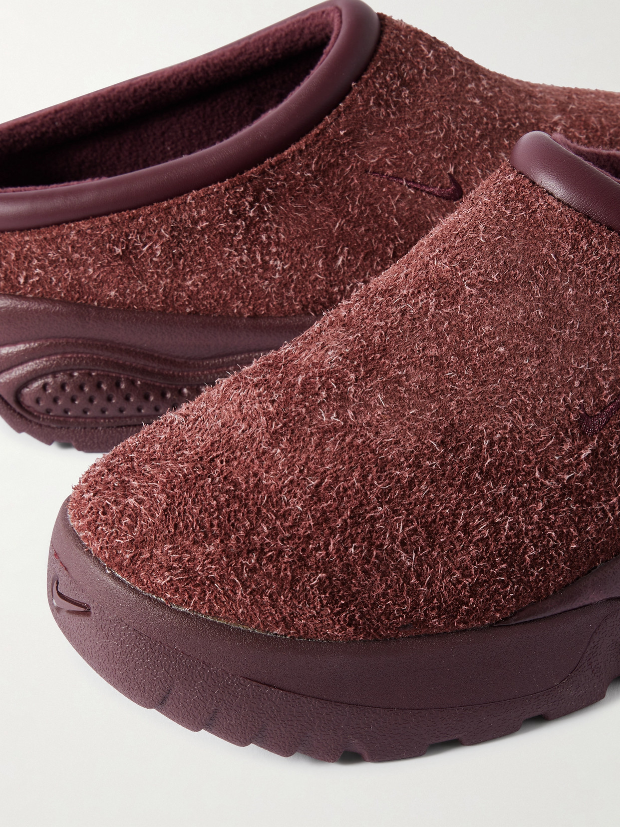 Acg Rufus Leather-Trimmed Suede Slip-On Sneakers