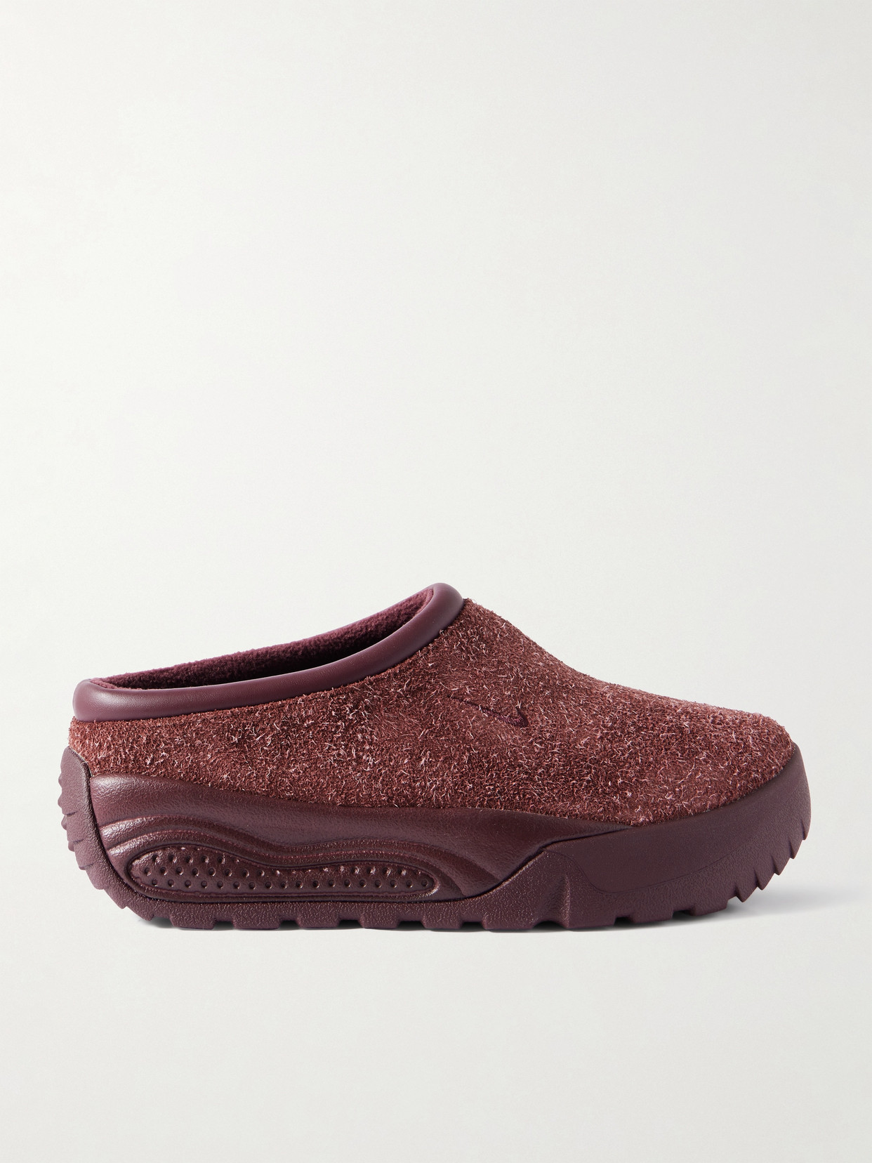Nike - Acg Rufus Leather-trimmed Suede Slip-on Sneakers - Burgundy