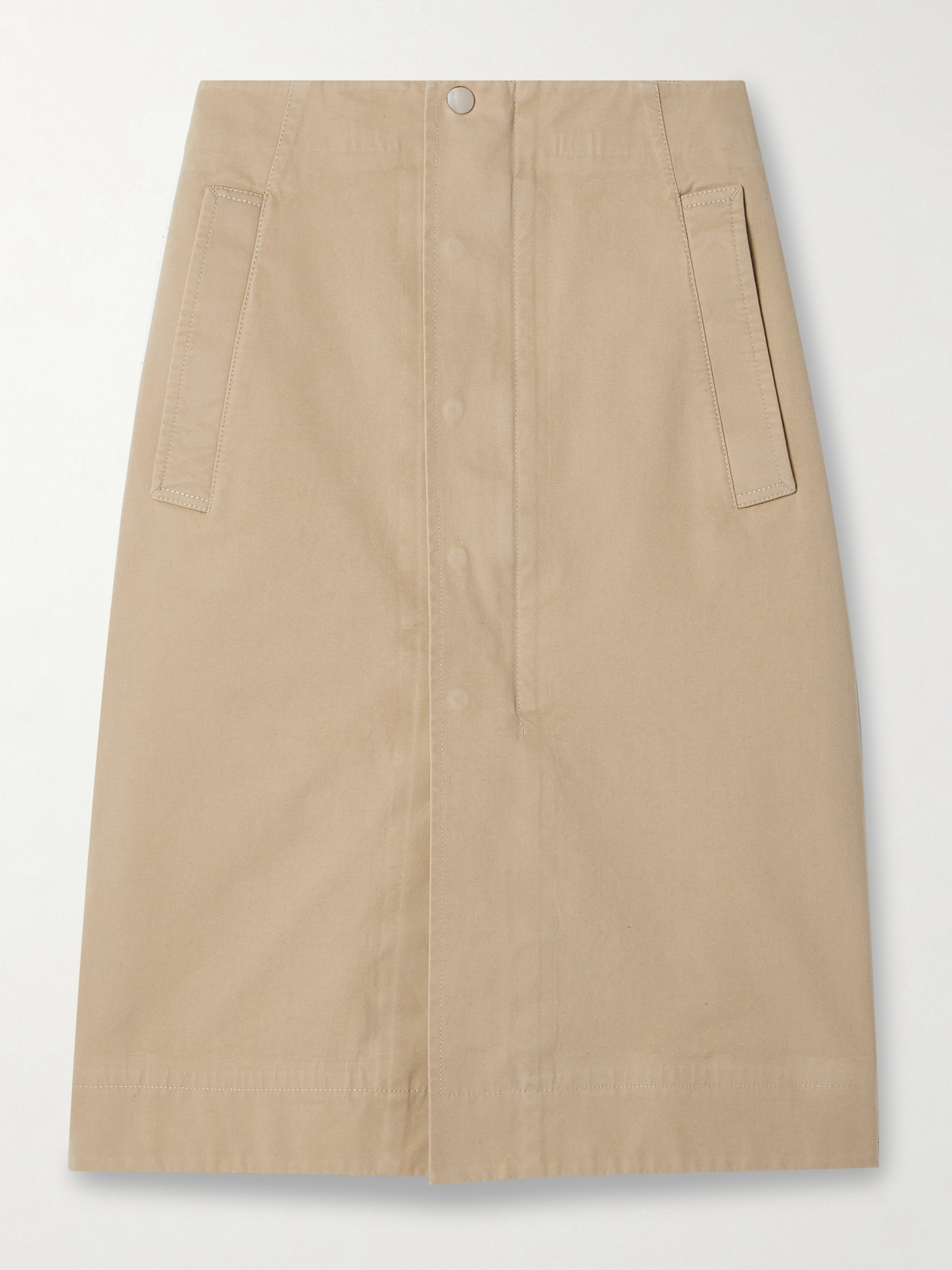 Burberry Cotton Skirt In Neutrals