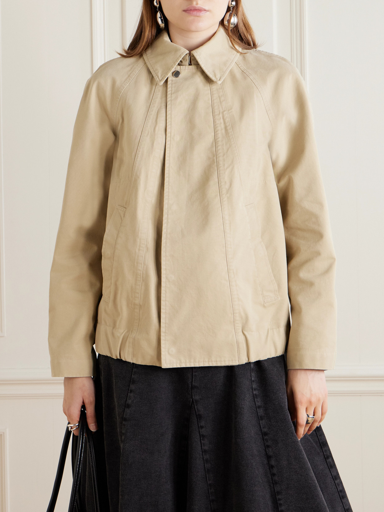 BURBERRY PANELED COTTON-CANVAS JACKET