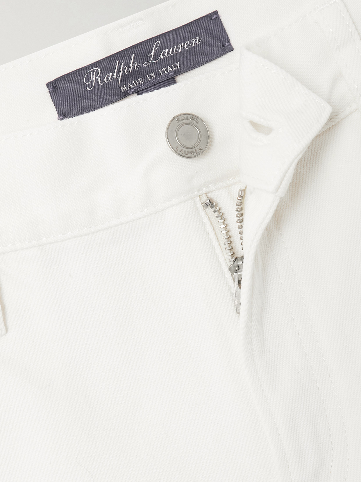 Polo Ralph Lauren Mid-rise Wide-leg Jeans In White