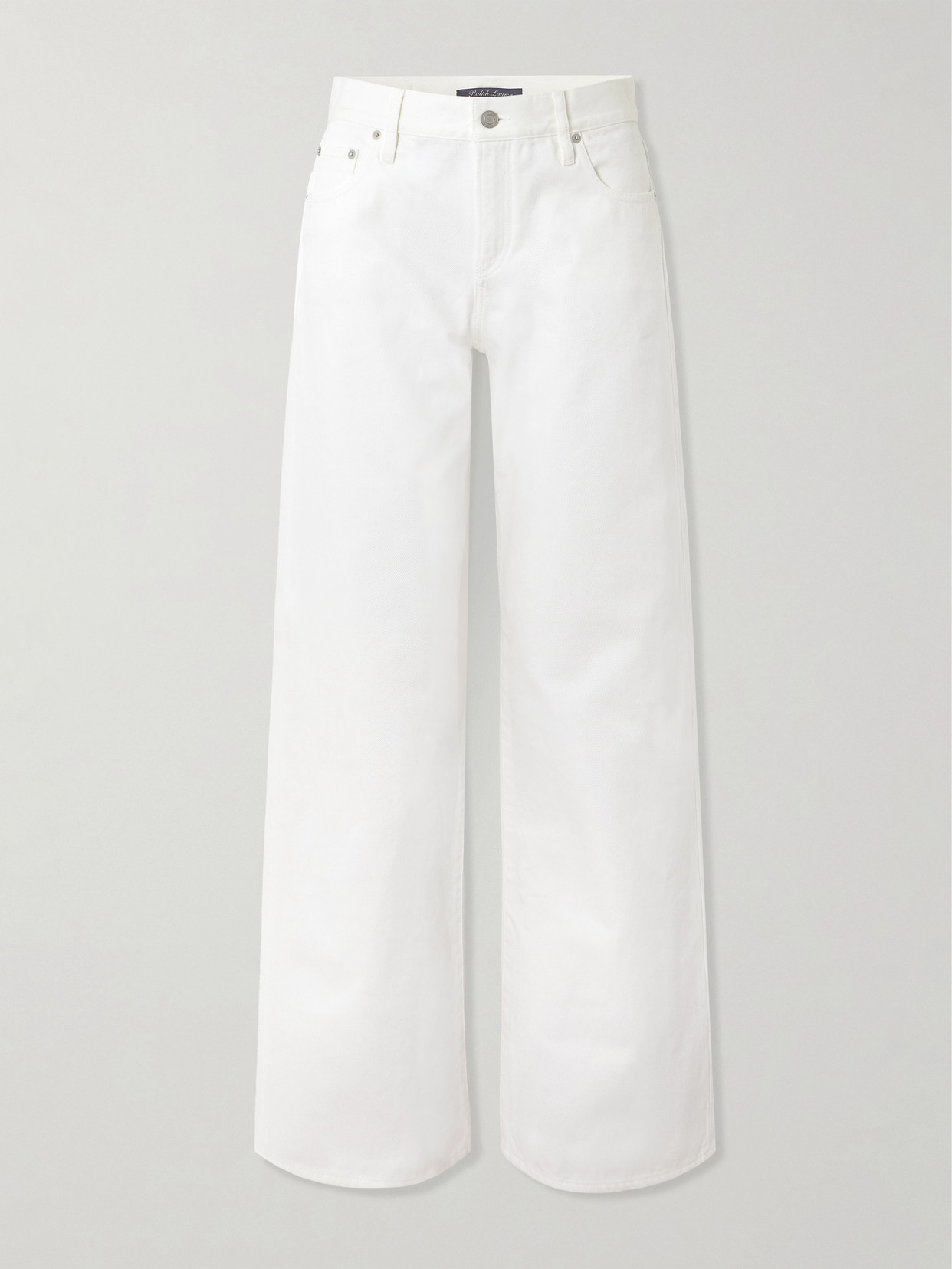 Polo Ralph Lauren Mid-rise Wide-leg Jeans In White