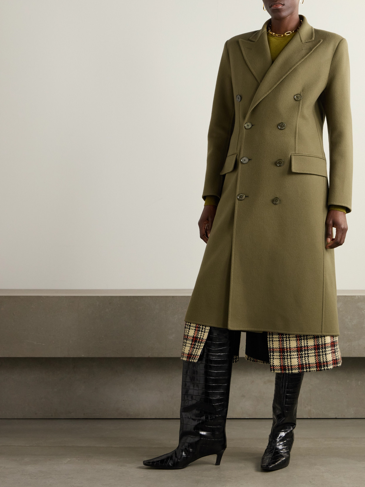 Collection - Adalaide Double-Breasted Wool And Cashmere-Blend Coat