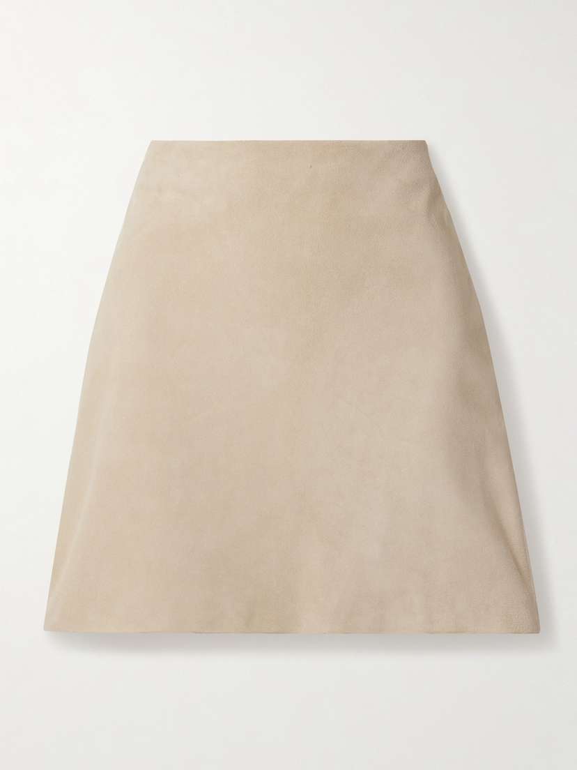 Ralph Lauren Collection Carreen Suede Mini Skirt
