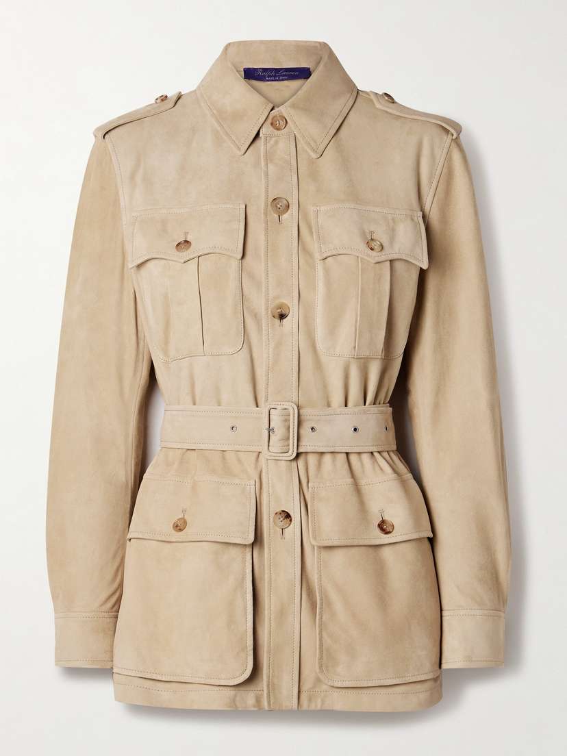 Ralph Lauren Collection Gabbie Belted Suede Jacket