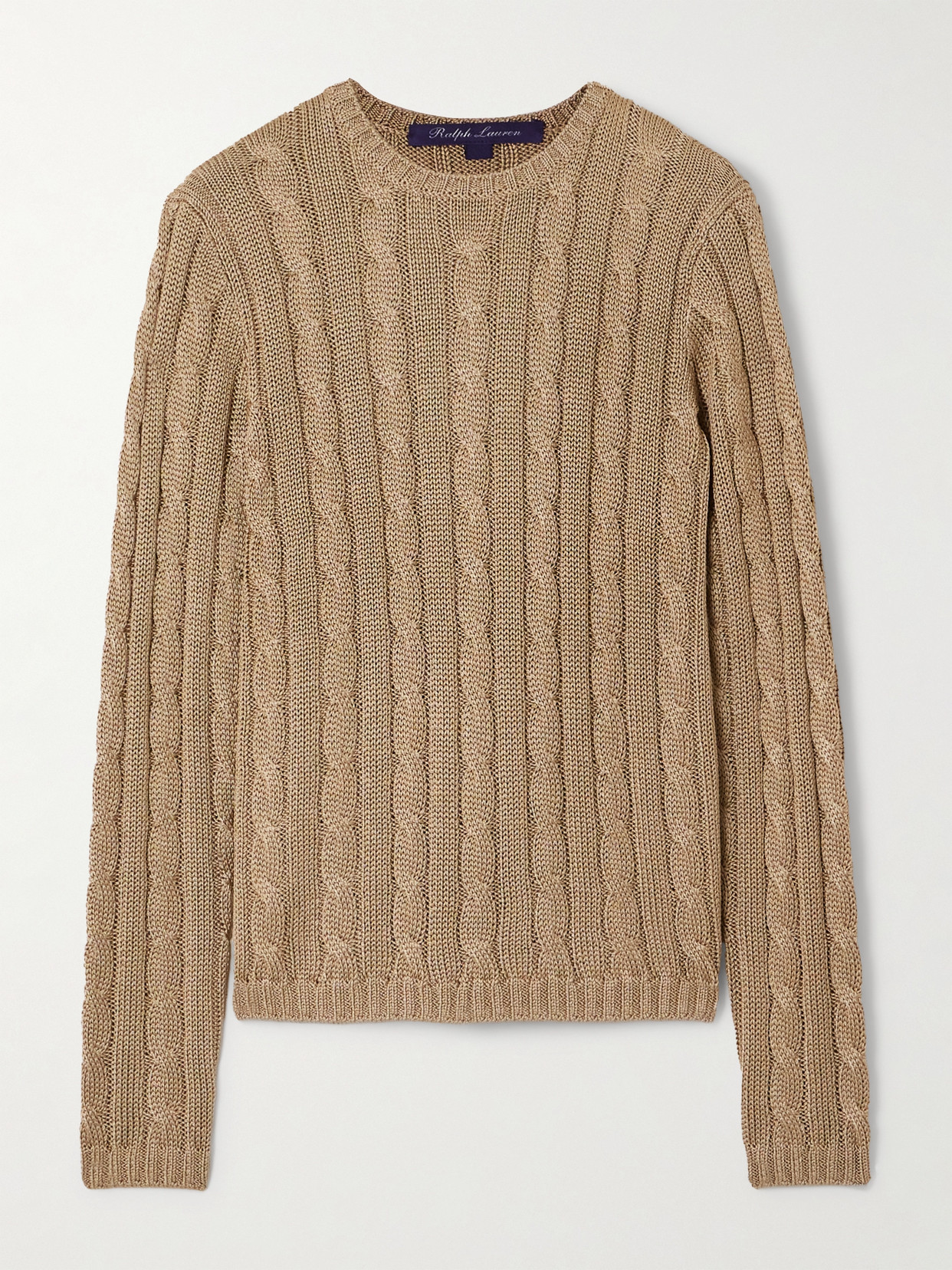 Ralph Lauren Collection - Cable-knit Silk Sweater - Brown