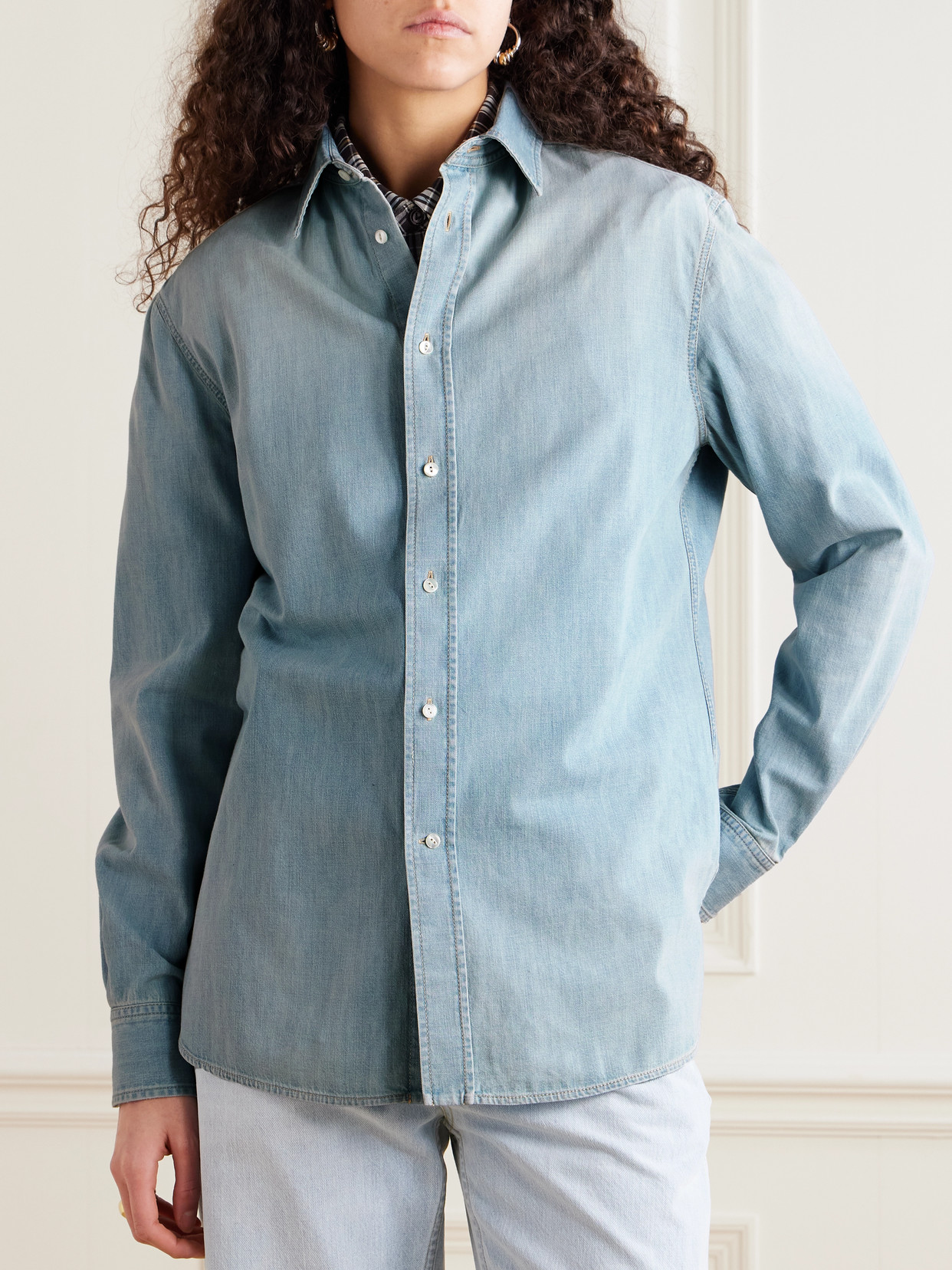 Collection - Adrien Cotton-Chambray Shirt
