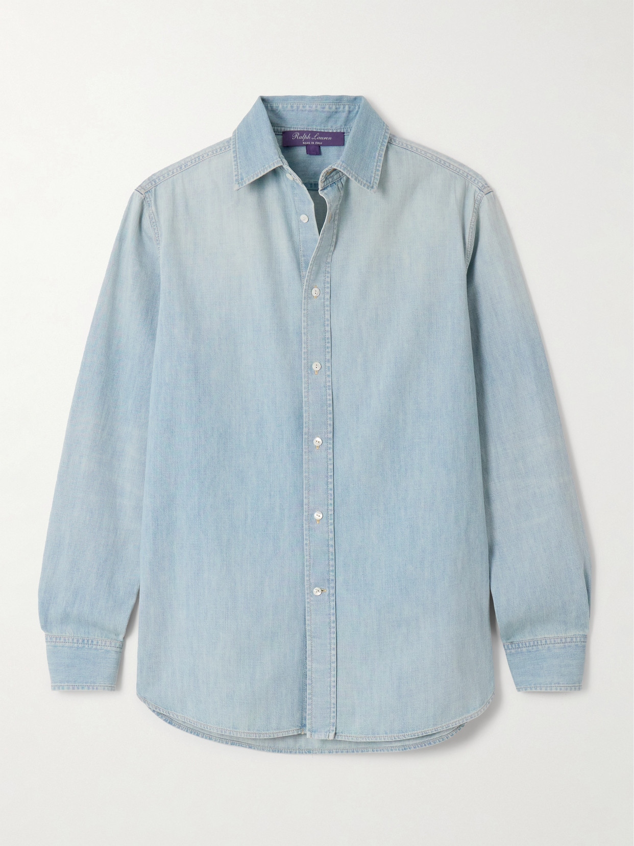 Polo Ralph Lauren Adrien Cotton-chambray Shirt In Blue