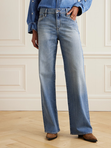 Ralph Lauren Collection Mid-rise wide-leg jeans