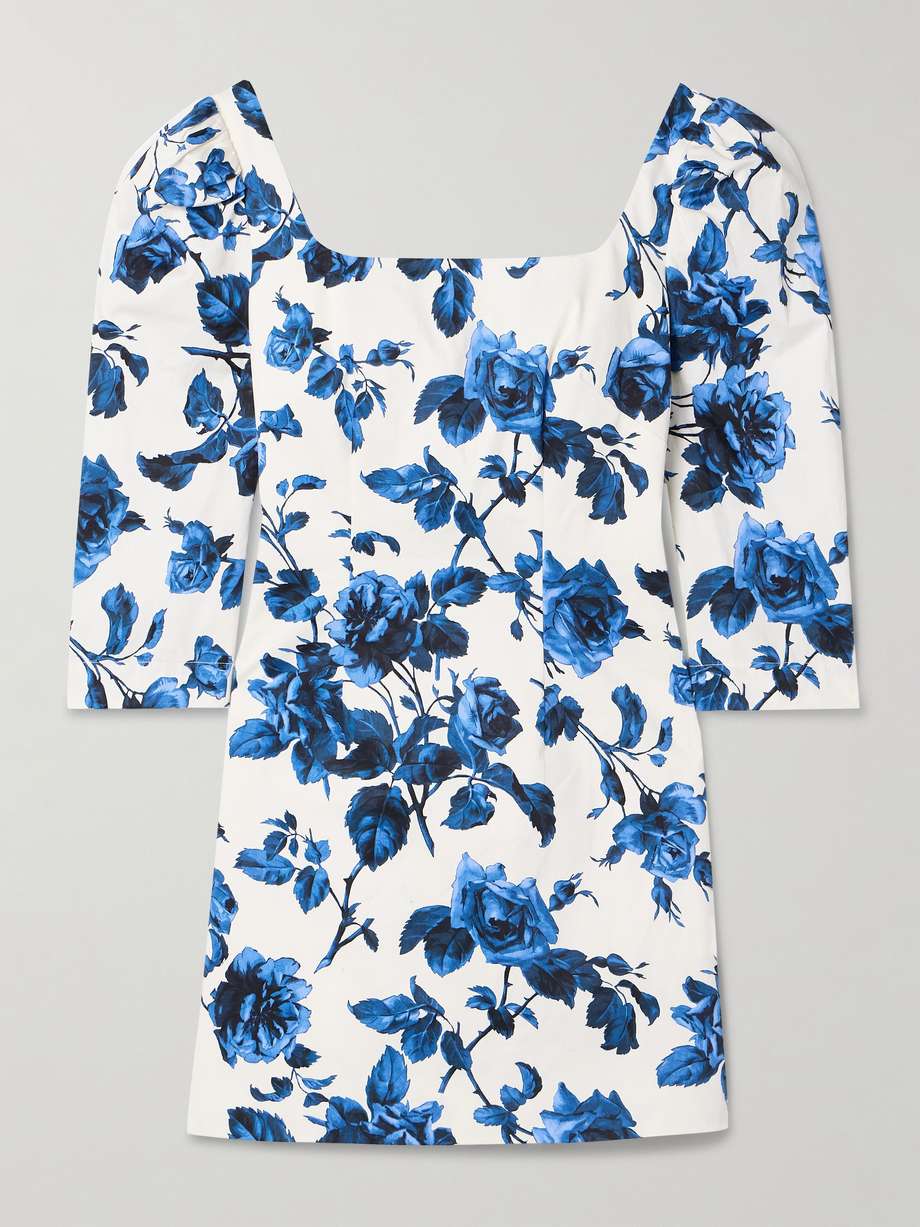 belinda floral-print cotton-blend mini dress