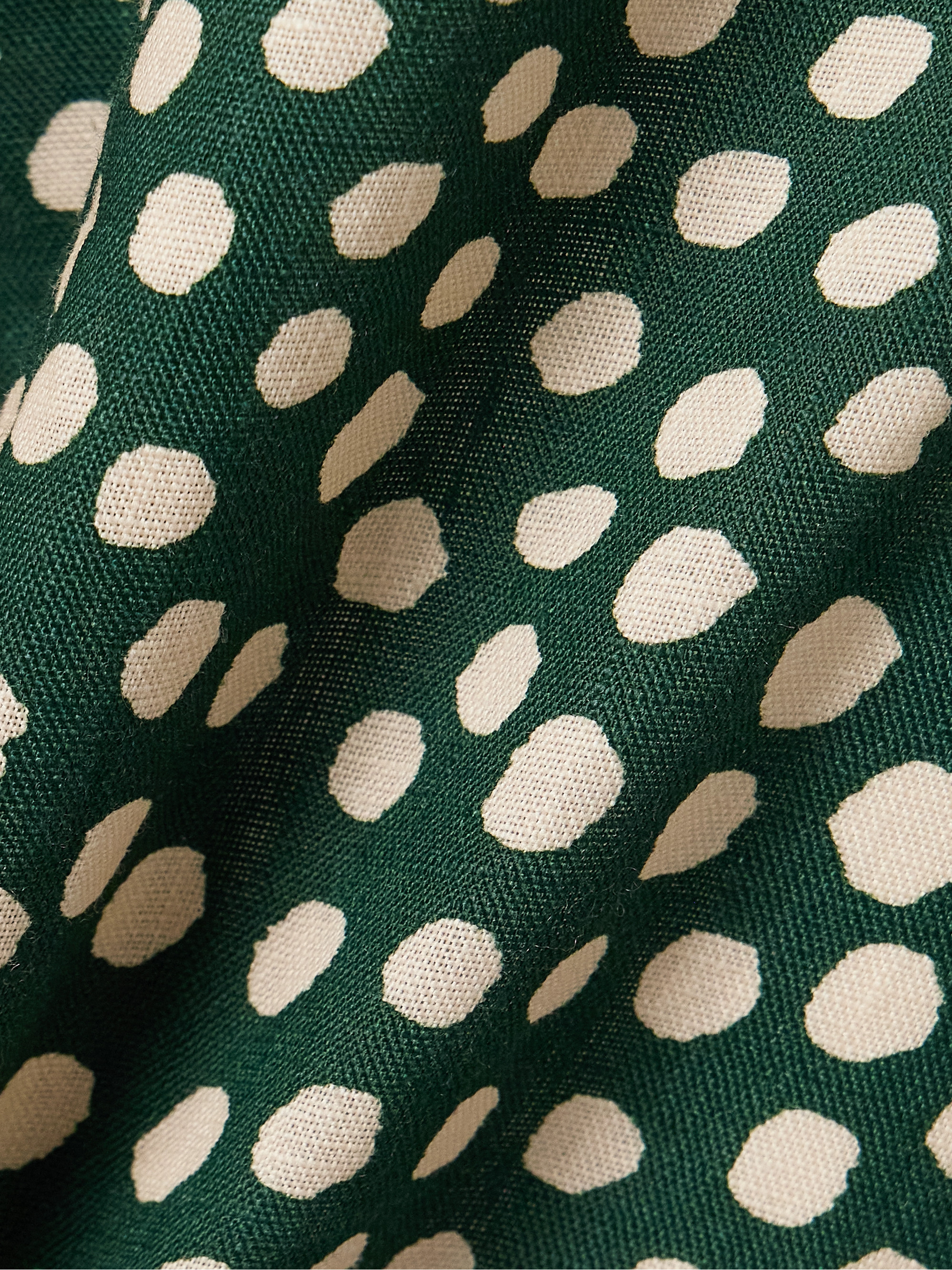 Cara Cara Mayflower belted polka-dot linen wide-leg pants thumbnail