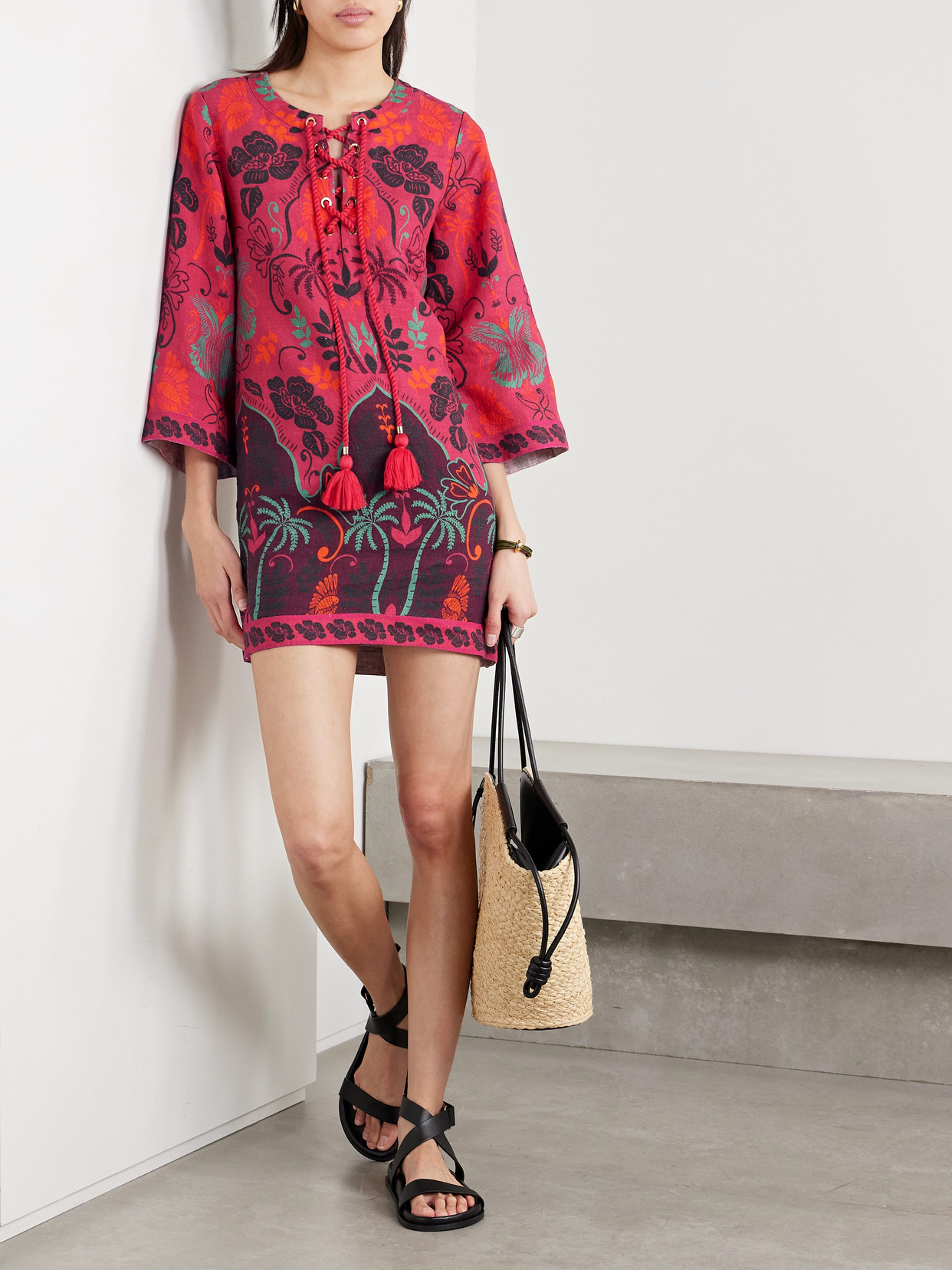 CARA CARA JAIPUR PRINTED LINEN TUNIC