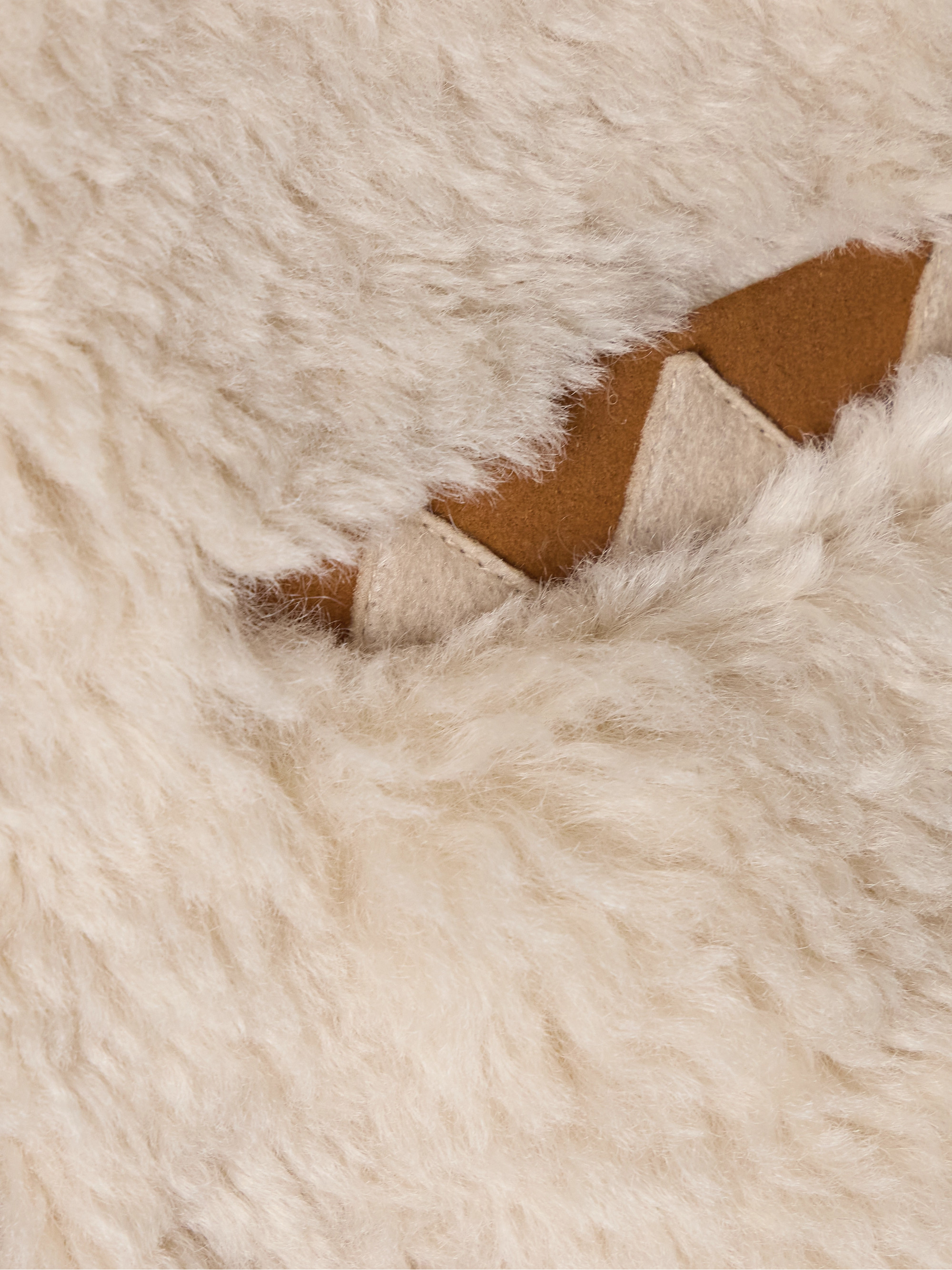 Sea Ginevra leather and suede-trimmed faux shearling jacket thumbnail