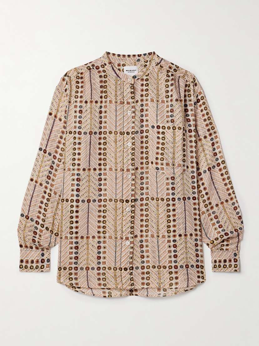 Marant Étoile Mexika Printed Cotton-voile Shirt