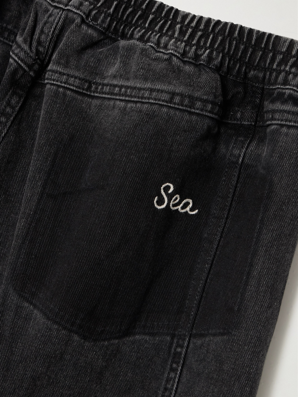 SEA BALA CRYSTAL-EMBELLISHED HIGH-RISE WIDE-LEG JEANS