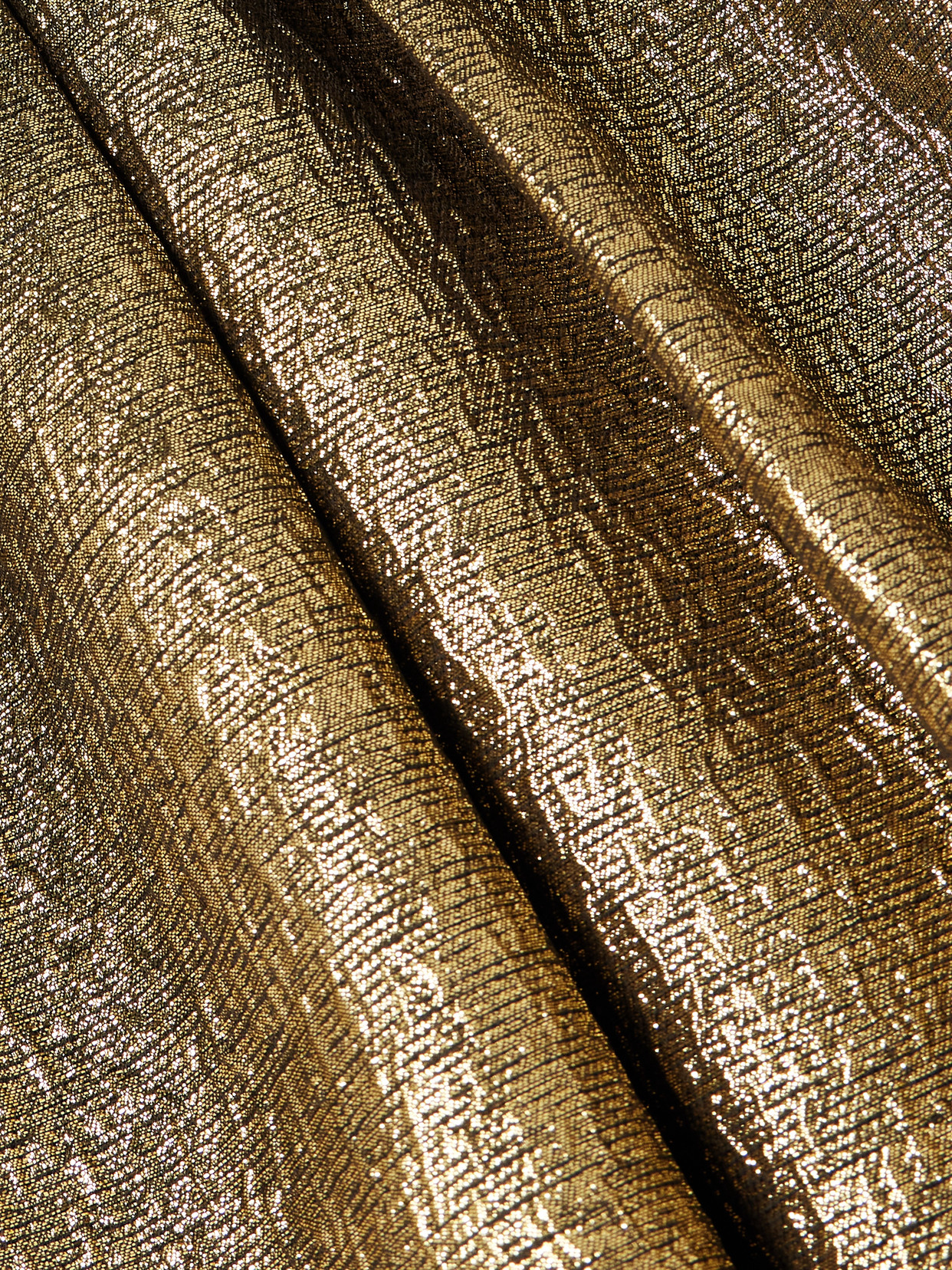 Self-portrait Metallic Jacquard Mini Dress In Gold