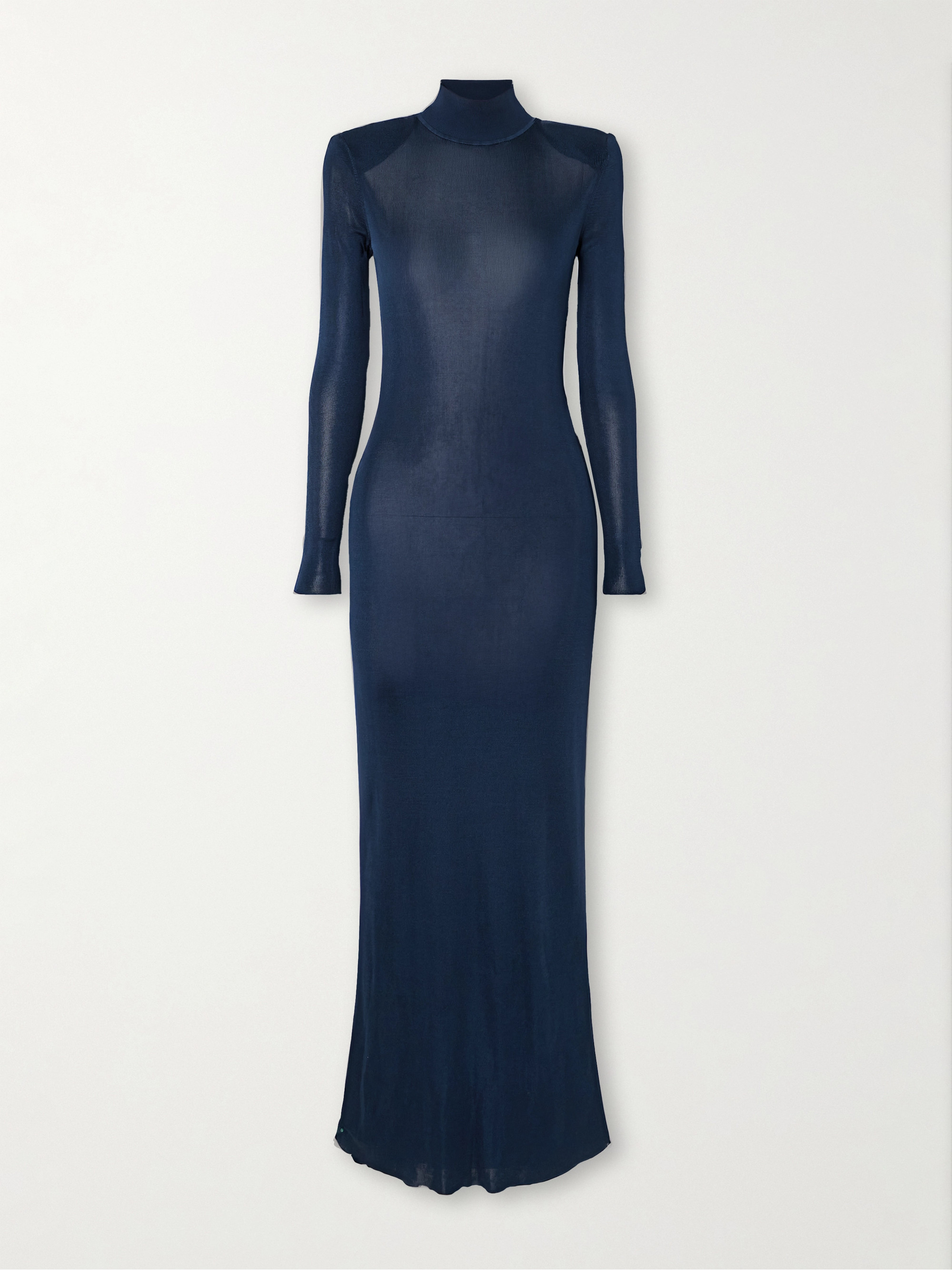 self-portrait Ribbed-knit maxi dress thumbnail