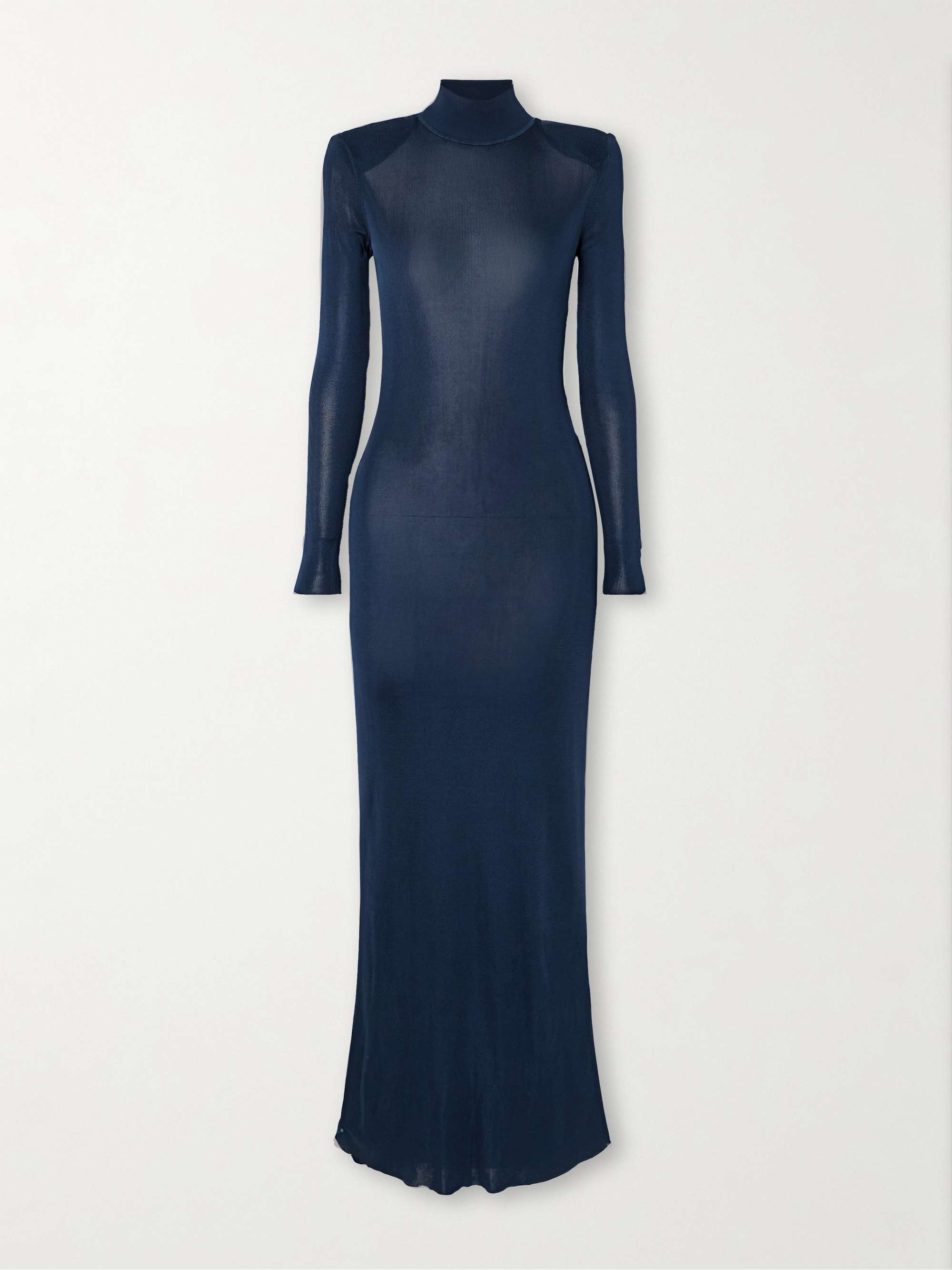 SELF-PORTRAIT Ribbed-knit maxi dress | NET-A-PORTER
