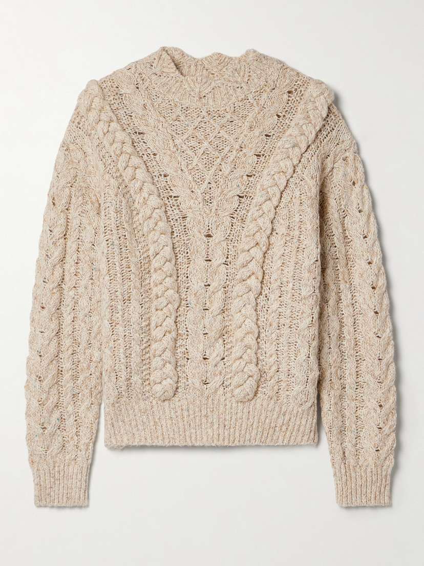 Marant Étoile Padova Cotton-blend Cable-knit Sweater