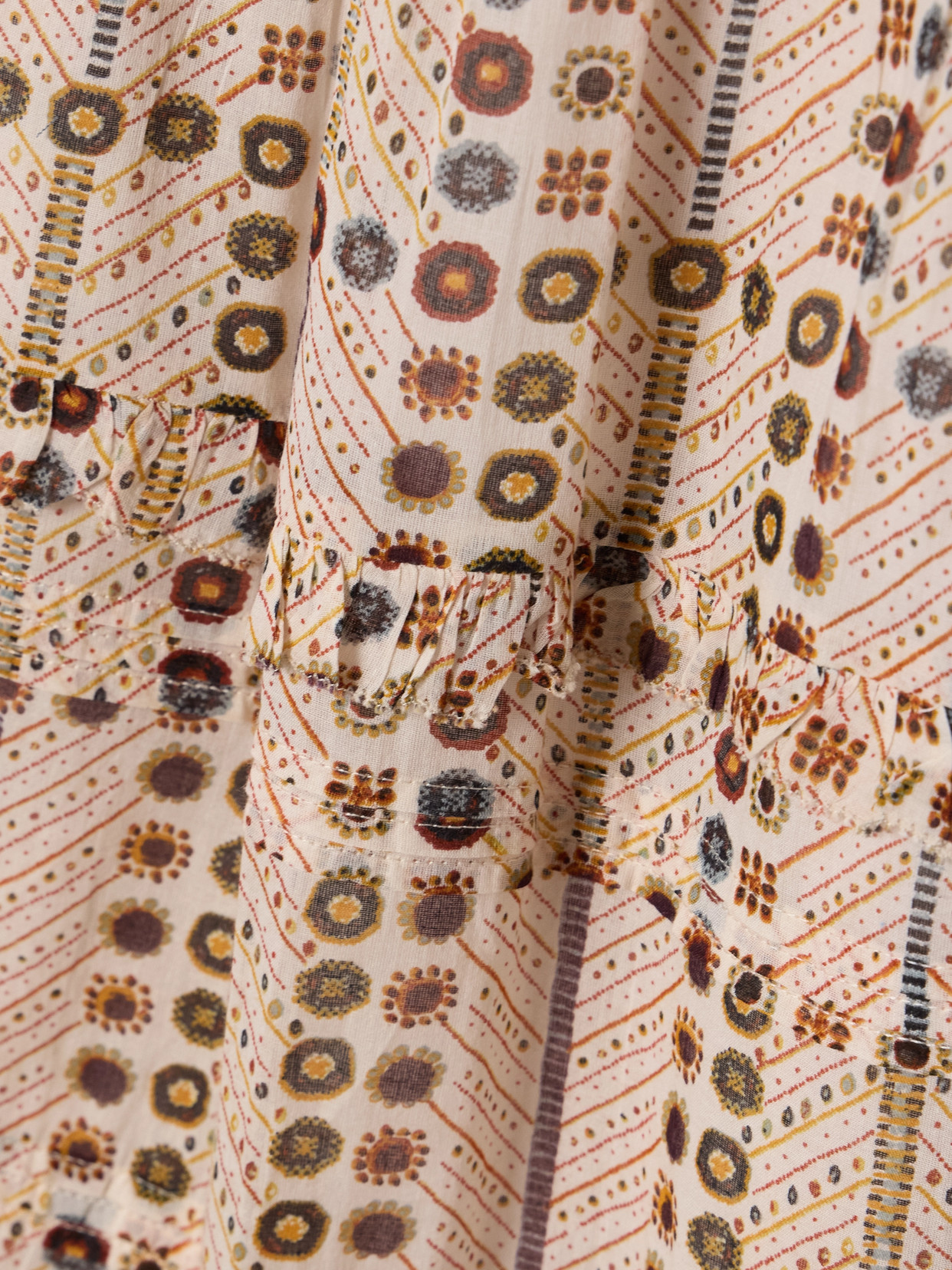 Shop Isabel Marant Étoile Diya Tiered Printed Cotton-voile Midi Skirt In Neutrals