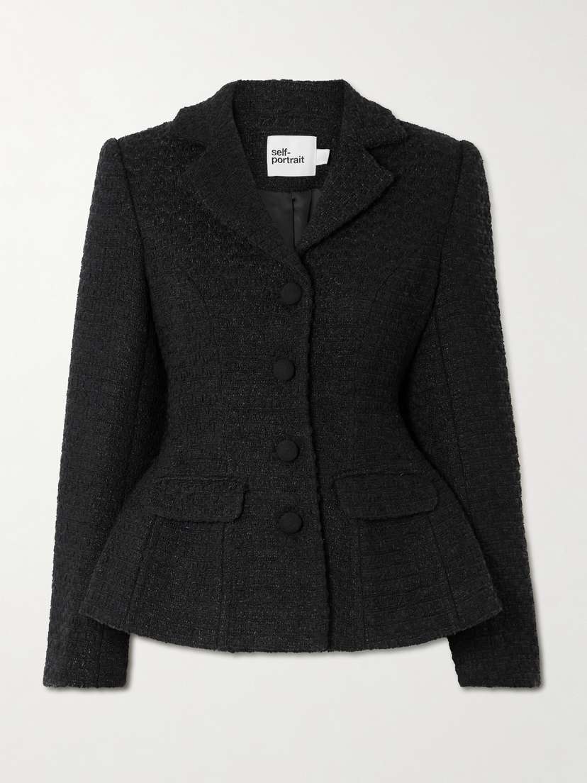 Self-Portrait Bouclé Blazer - UK 14