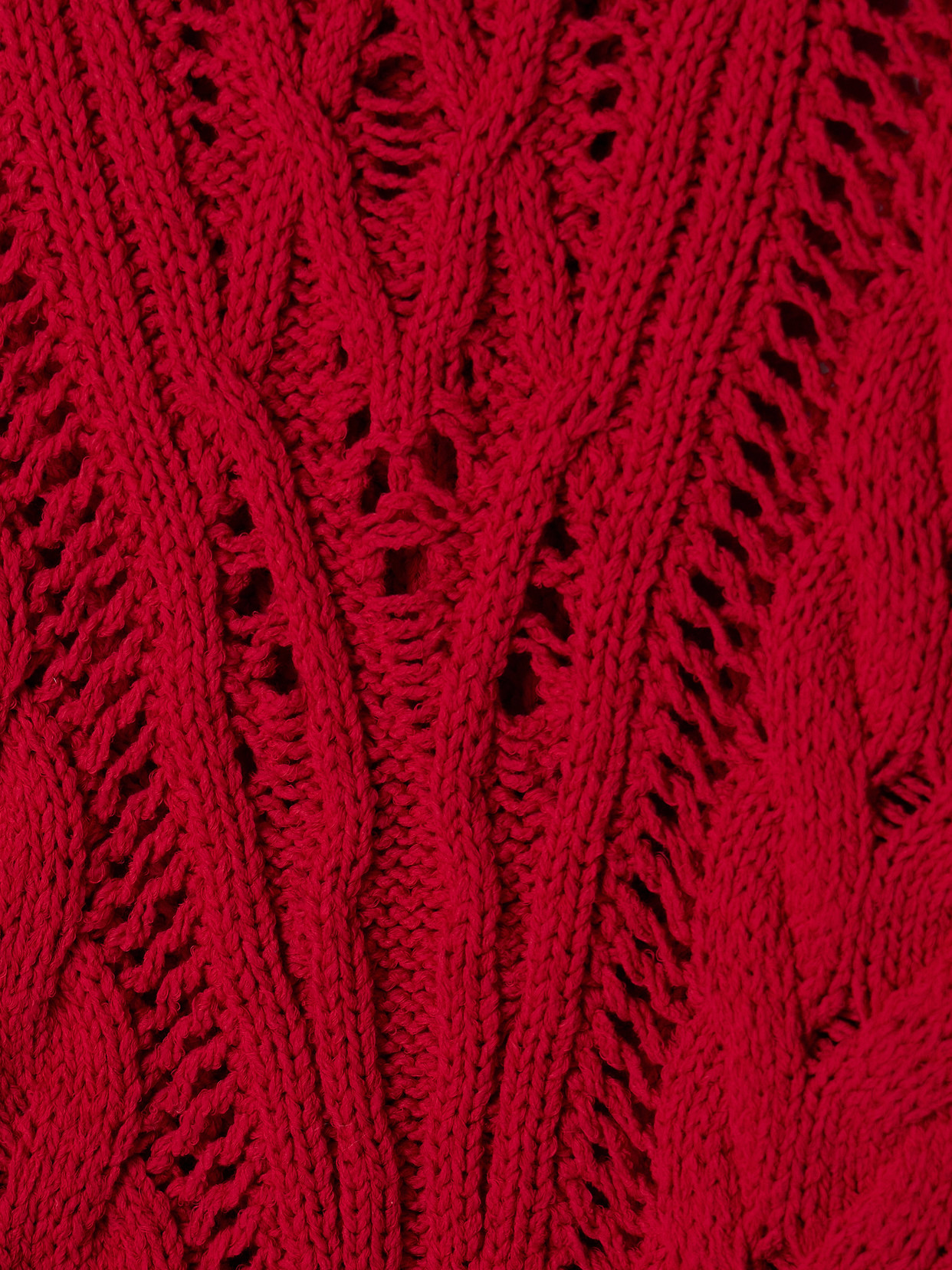 Isabel Marant Étoile Lenza Open-knit Cotton-blend Sweater In Red