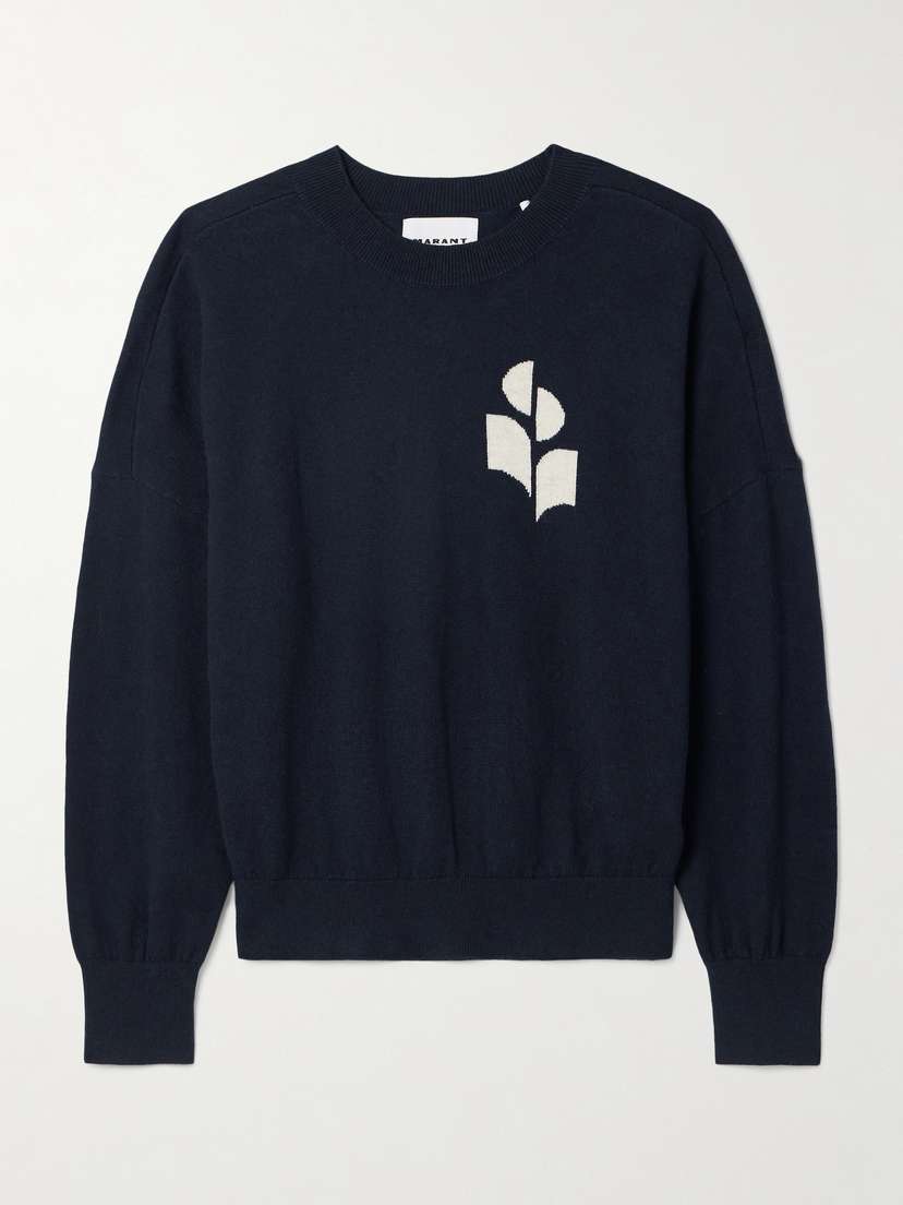 Marant Étoile Marisans Intarsia Cotton And Wool-blend Sweater