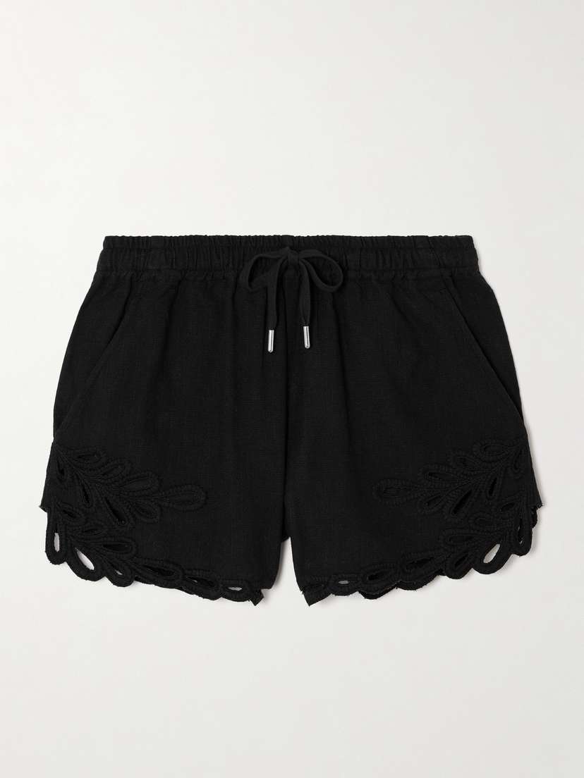 Marant Étoile Safa Embroidered Cotton Shorts