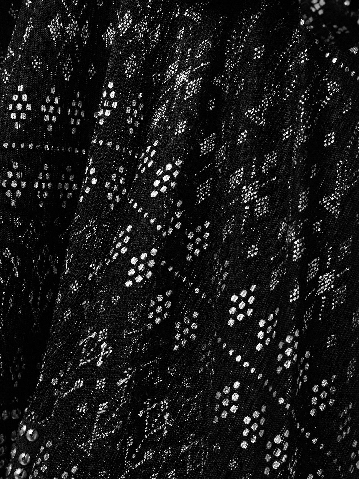 Isabel Marant Nawel Embellished Printed Mesh Mini Dress In Black