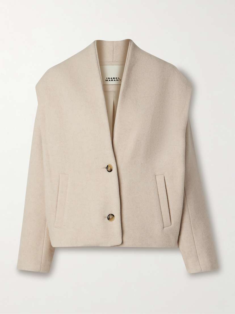 Isabel Marant Drogo Brushed Recycled Wool-blend Jacket