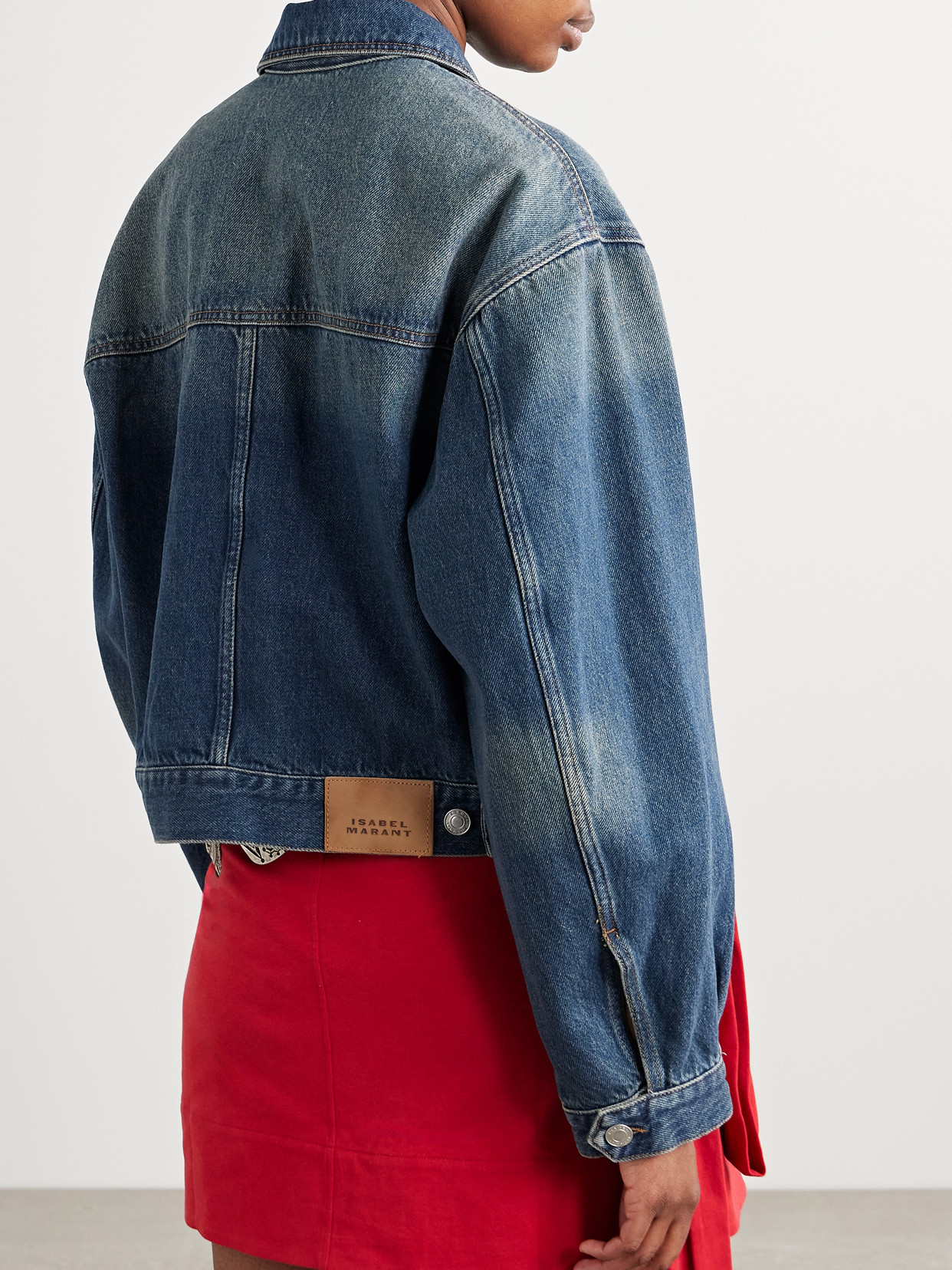 Isabel Marant Josephine Cotton Denim Jacket In Blue