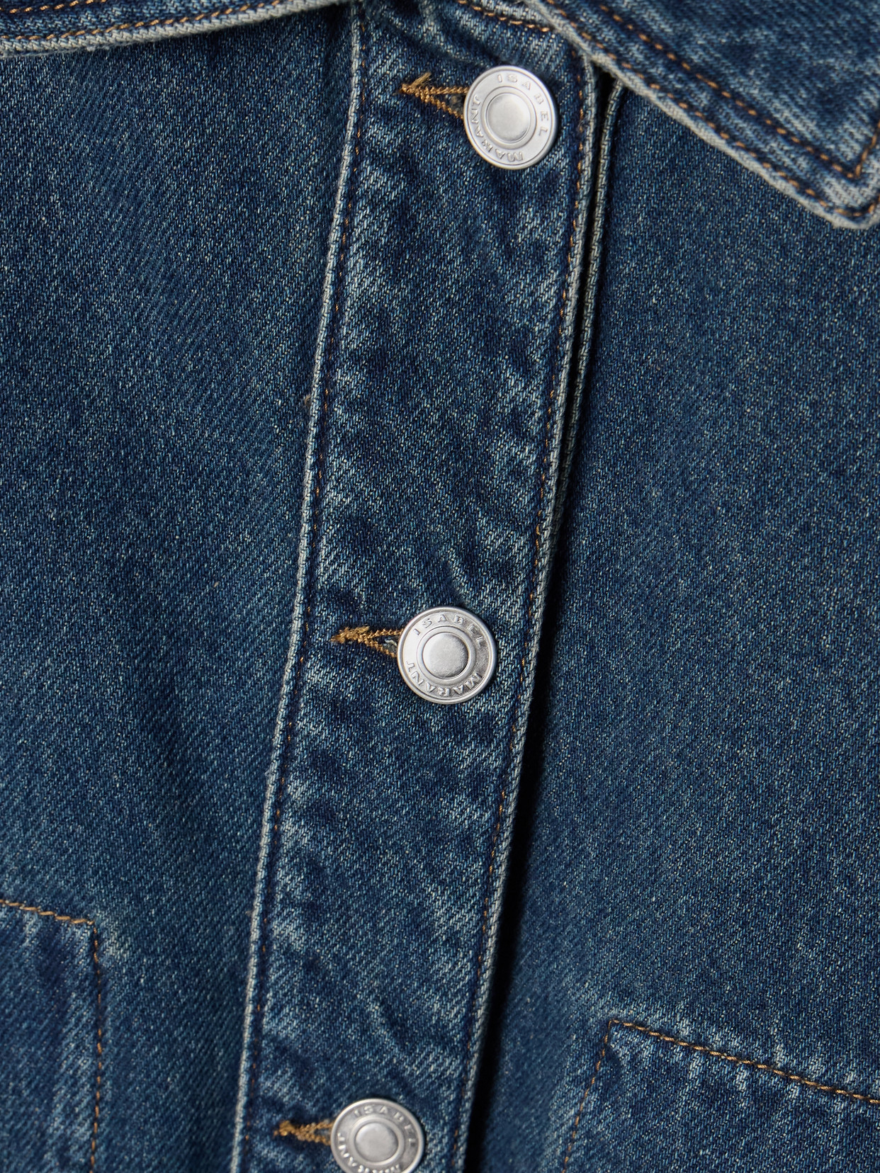 Isabel Marant Josephine Cotton Denim Jacket In Blue