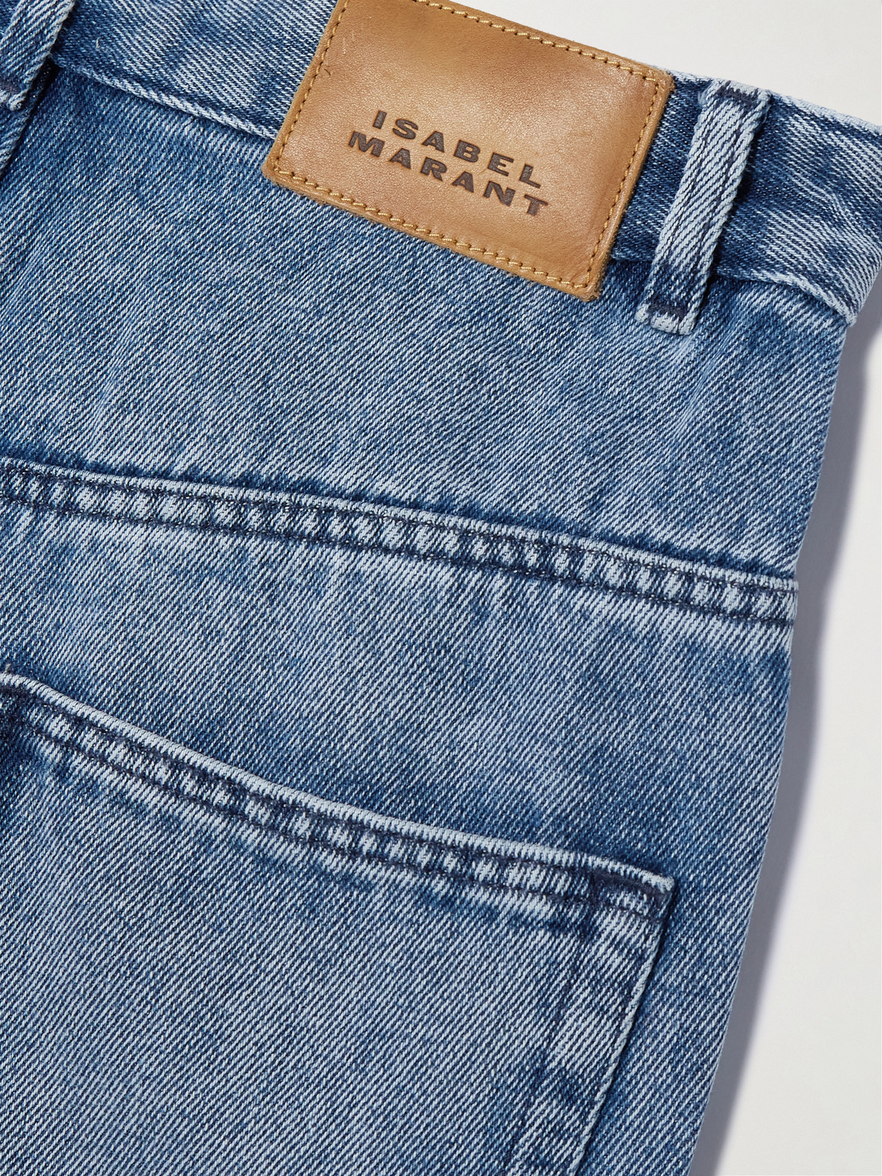Isabel Marant Lemony High Waist Wide Pants In Blue