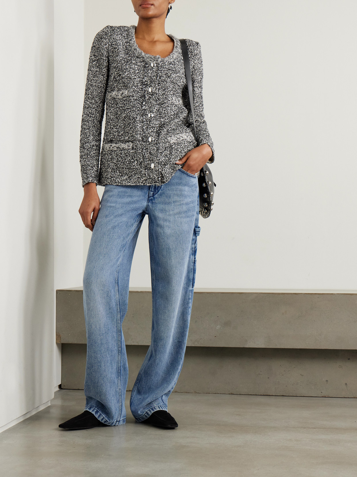 Isabel Marant Lemony High Waist Wide Pants In Blue