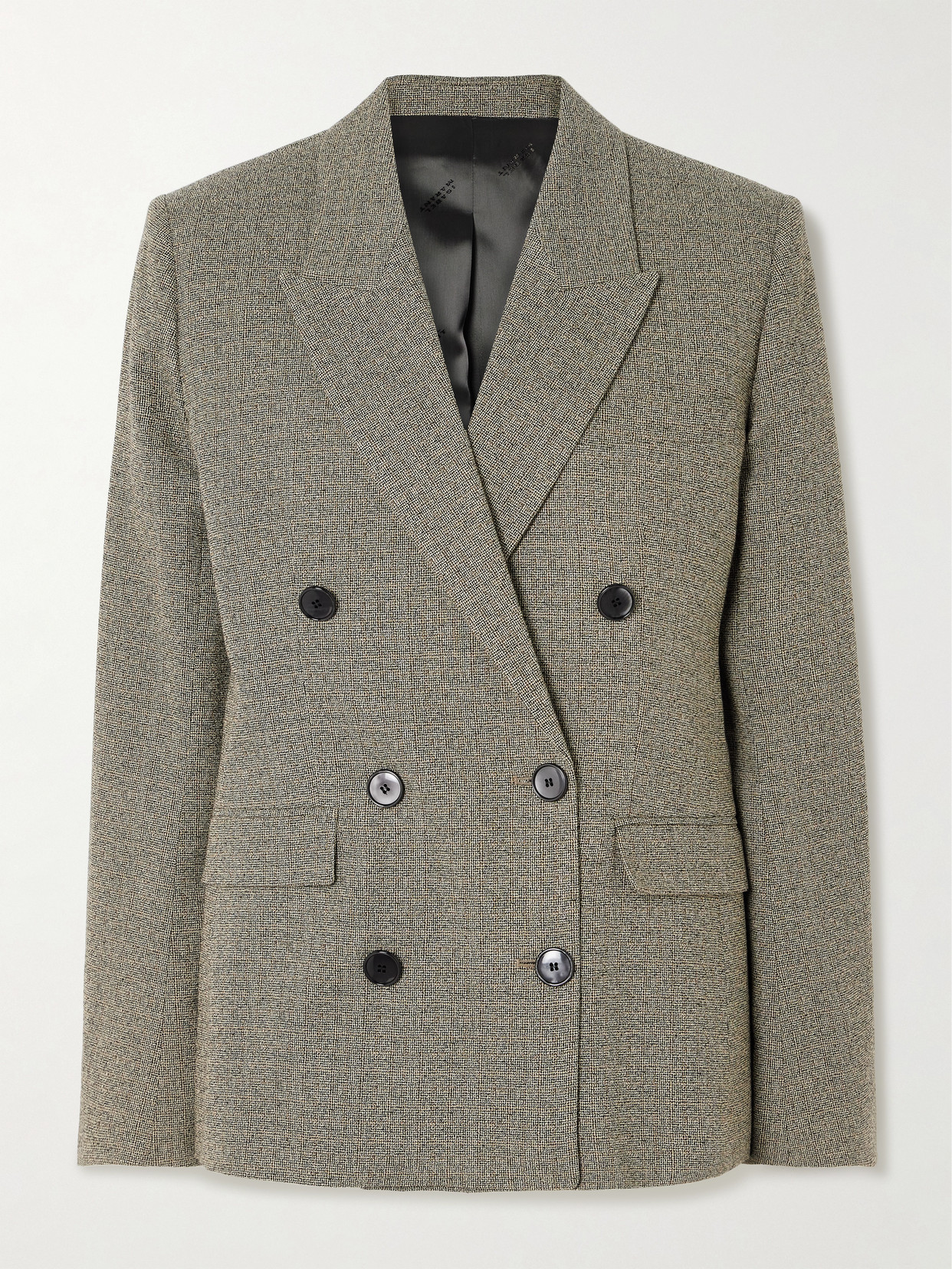Isabel Marant Irma Double-breasted Cotton-blend Tweed Blazer In Neutrals