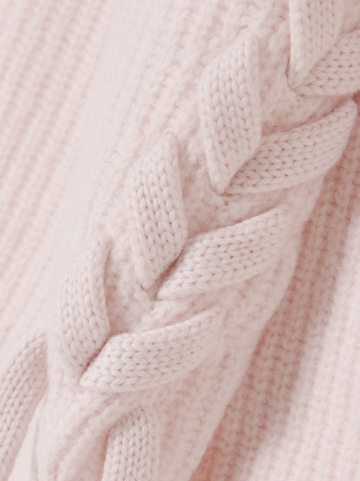 Isabel Marant Noelia Braided Ribbed-knit Merino Wool Sweater In Neutrals