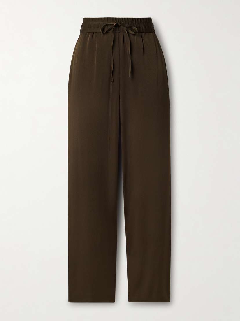 Isabel Marant Kendry Satin-crepe Straight-leg Pants
